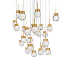 Modern Forms Canada - PD-82025S-AB - DEL Suspension - Double bulle - Laiton vieilli