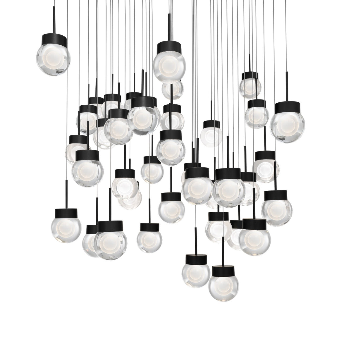 Modern Forms Canada - PD-82041S-BK - DEL Suspension - Double bulle - Noir