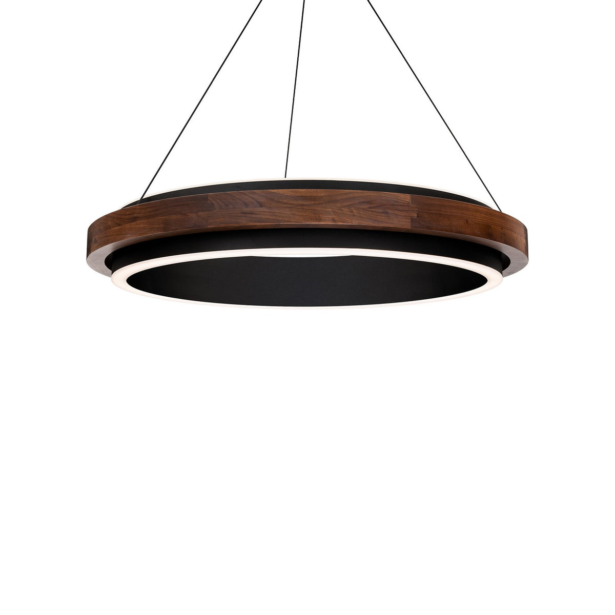 Modern Forms Canada - PD-88529-BK/DW - LED Pendant - Delaney - Black/Dark Walnut