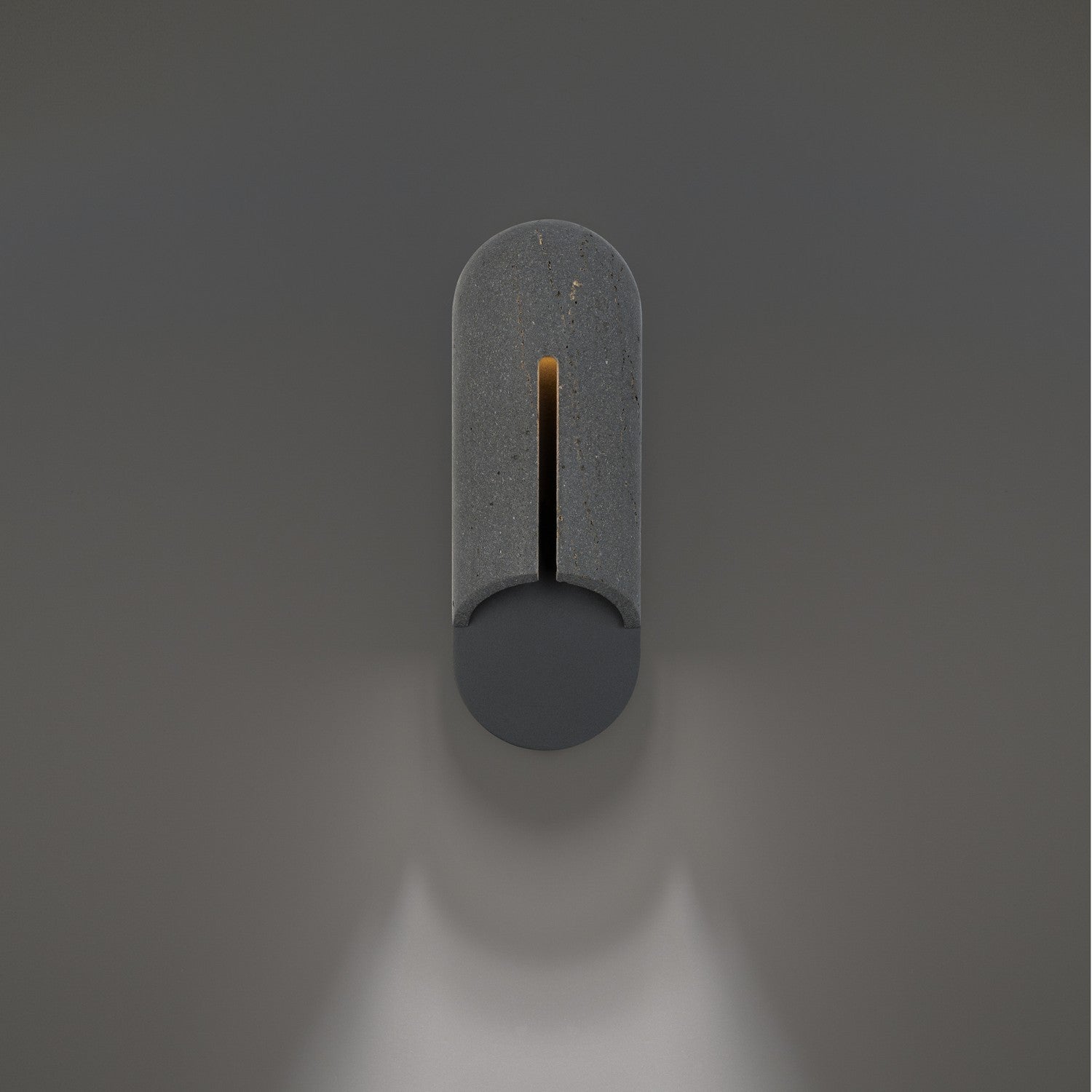 Modern Forms Canada - WS-W10516-27-BV/BK - Luminaire extérieur à DEL Murale - Sabot - Pierre de basalte/Noir