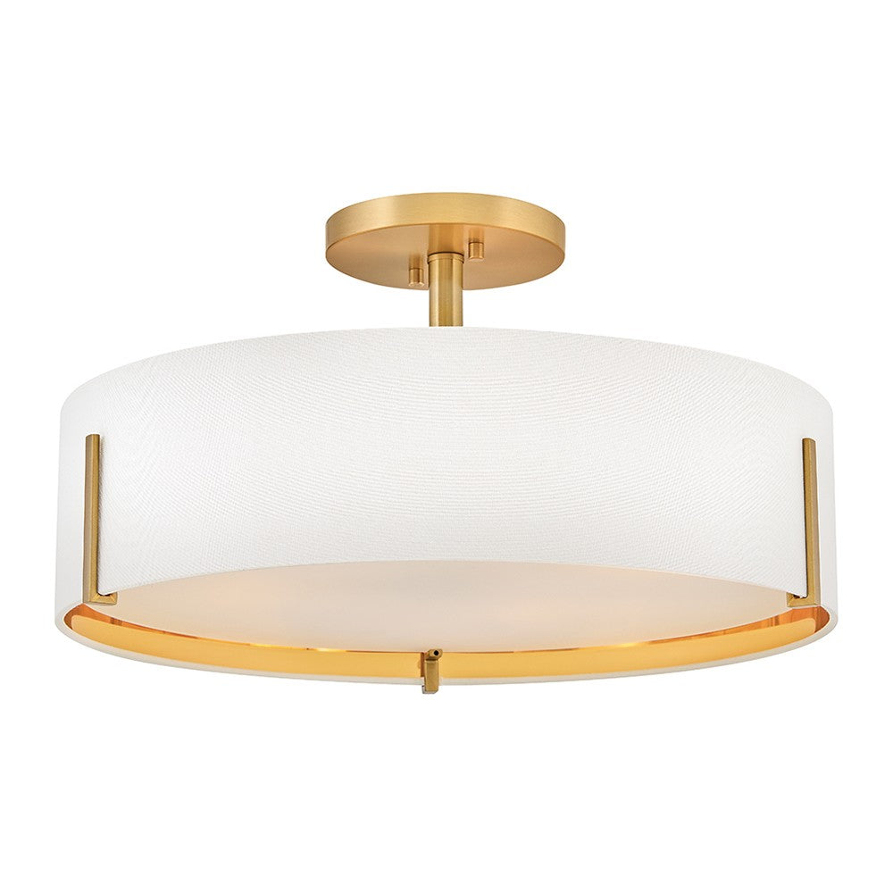 Hinkley Canada - 47573LCB - LED Semi-Flush Mount - Halle - Lacquered Brass
