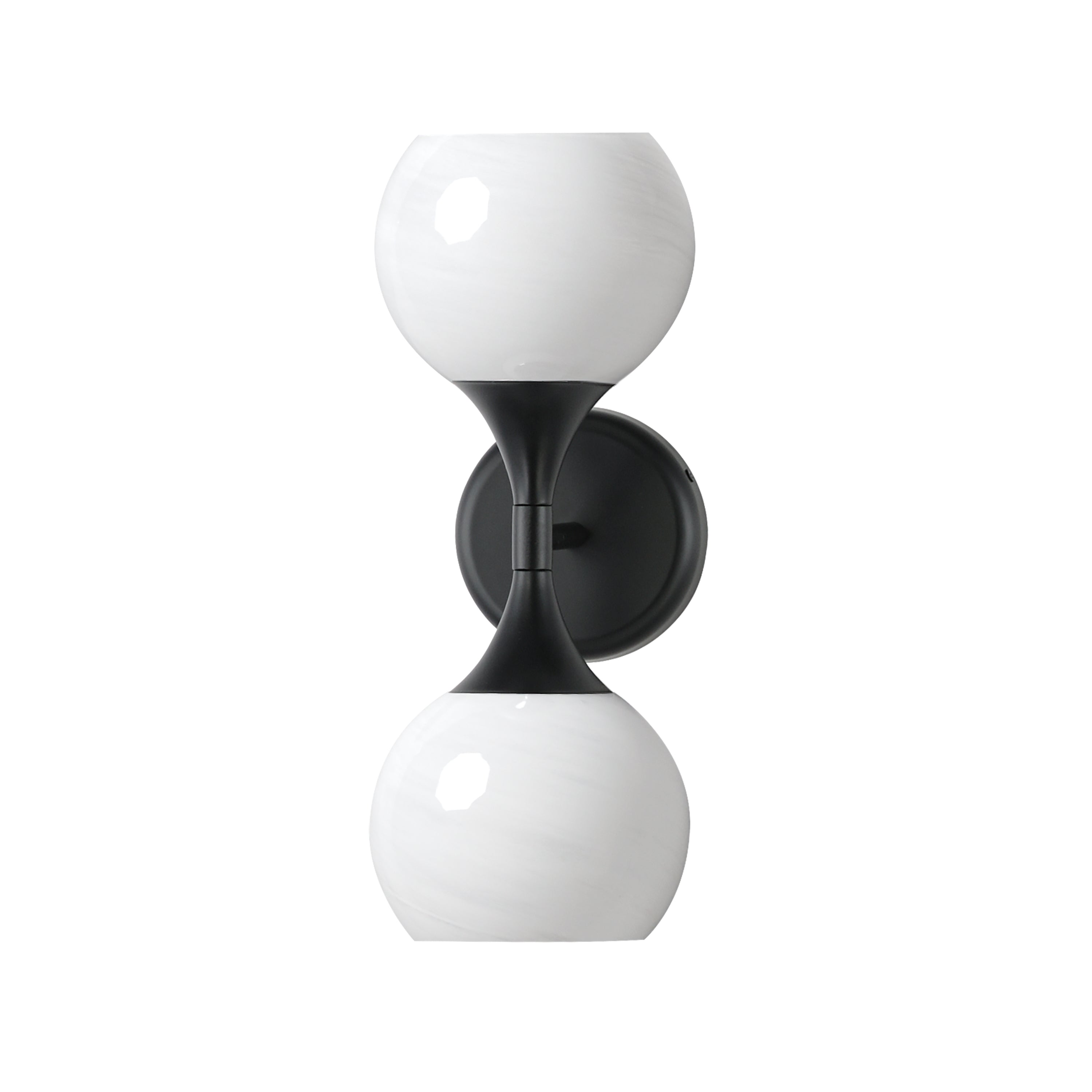 Lampe Maxim Lighting 21222MRBK Neve à 2 lampes Murale en noir