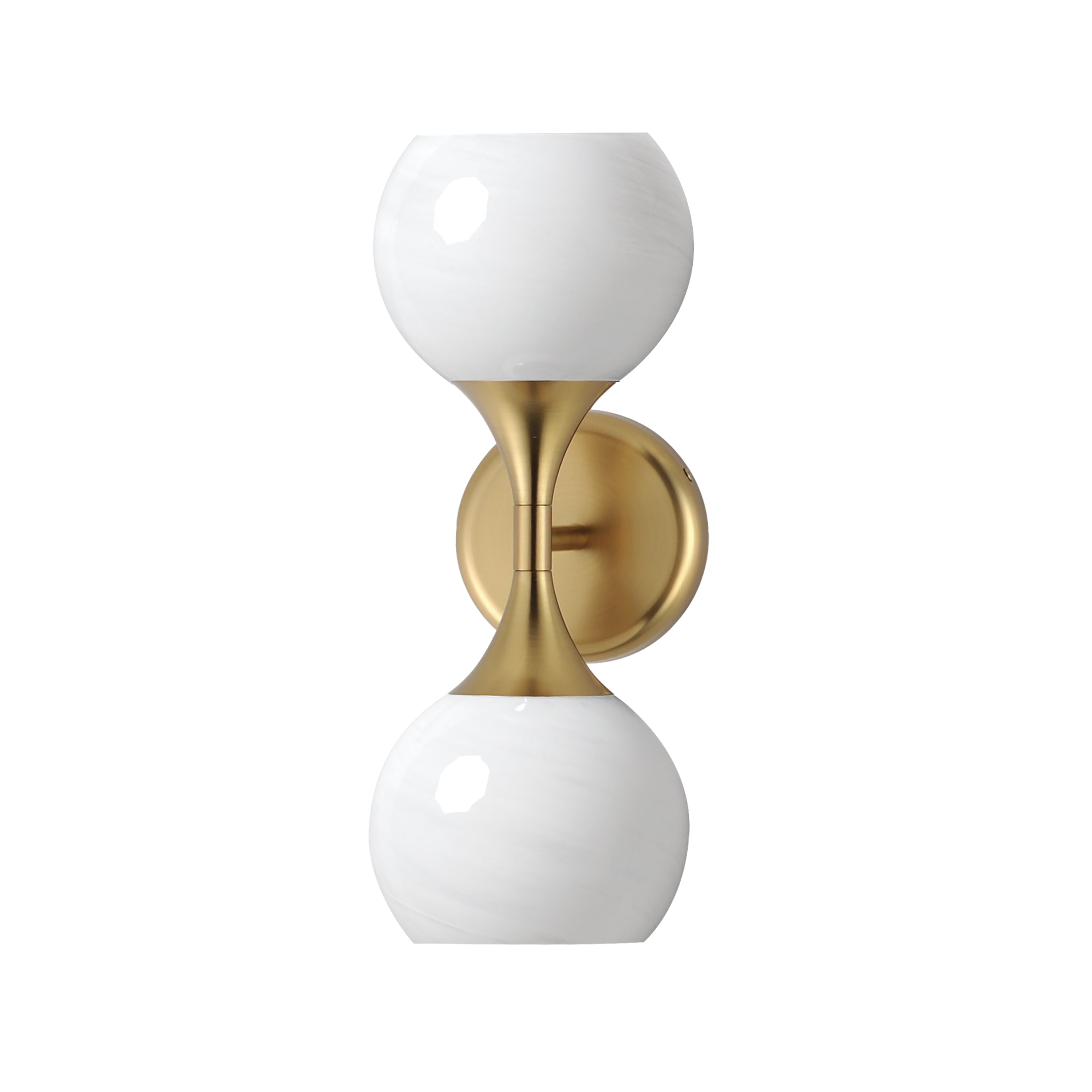 Maxim Lighting 21222MRNAB Neve 2-Light Murale en naturel Laiton vieilli