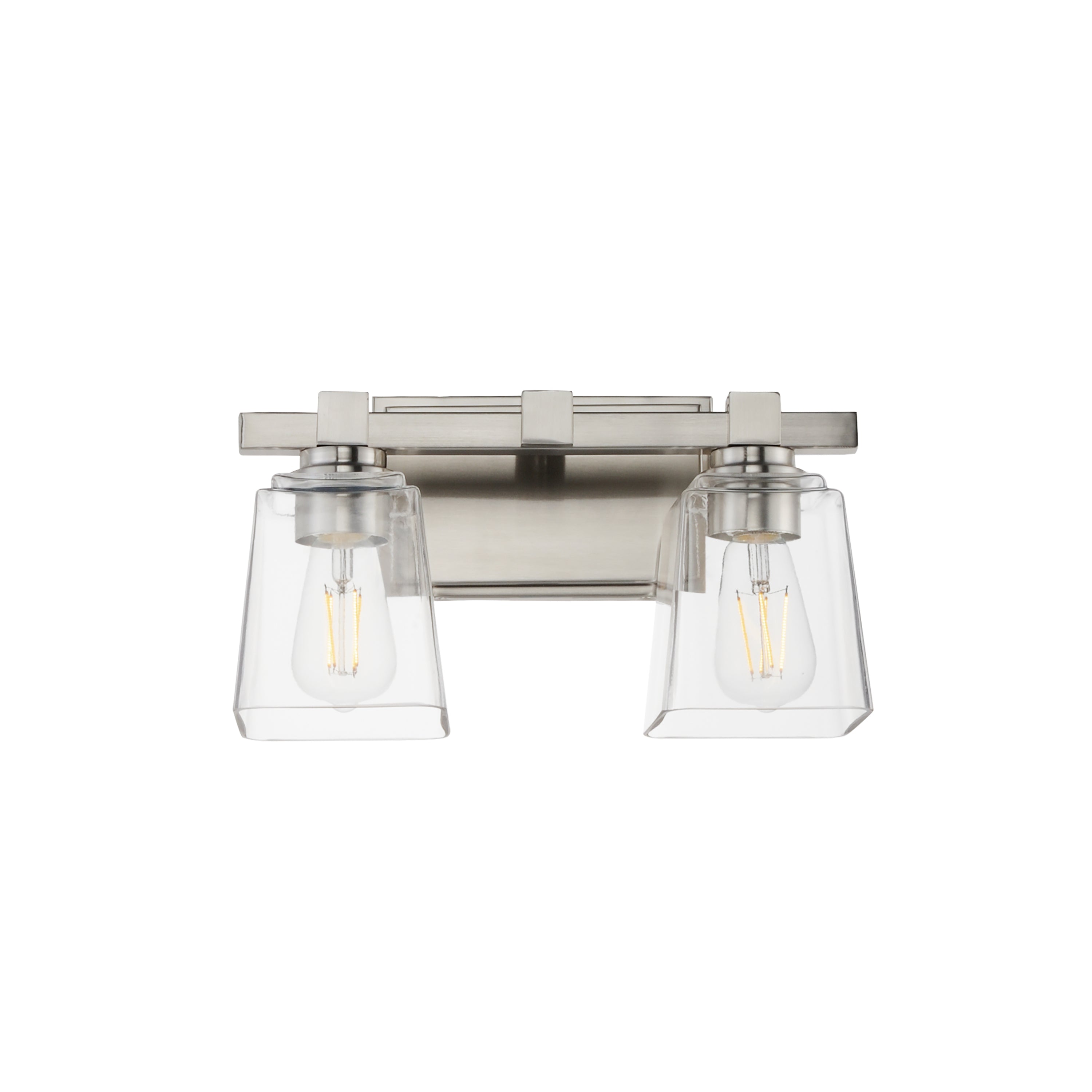 Maxim Lighting 21382CLSN Cubos Wide Wall Sconce in Satin Nickel