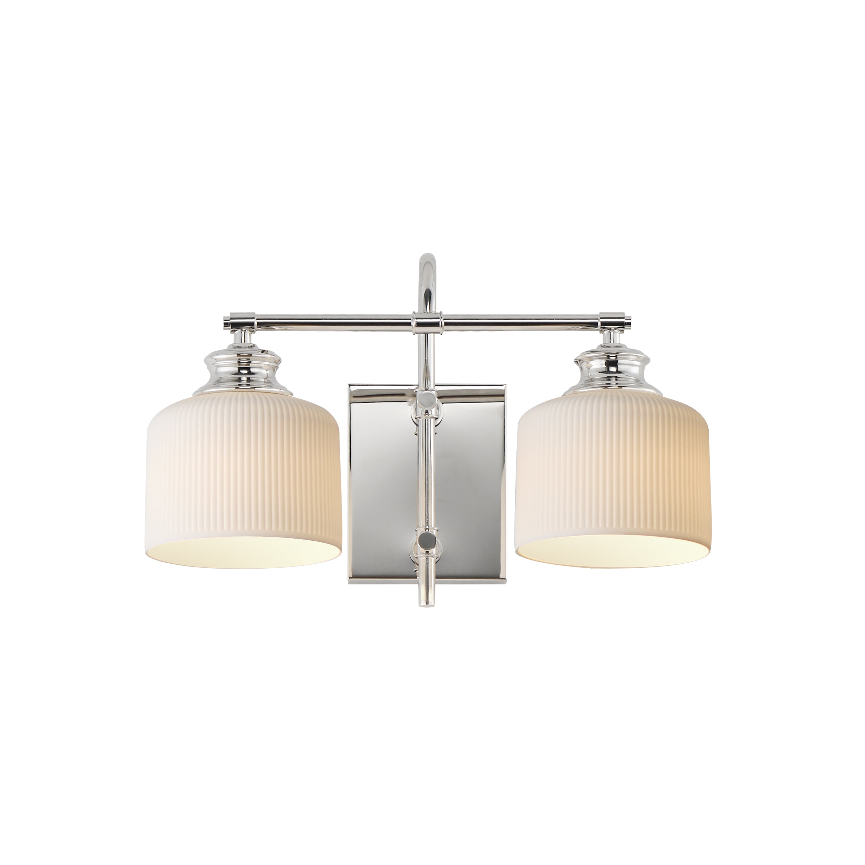 Maxim Lighting 21492WTPN Bisque Wide Wall Sconce in Polished Nickel