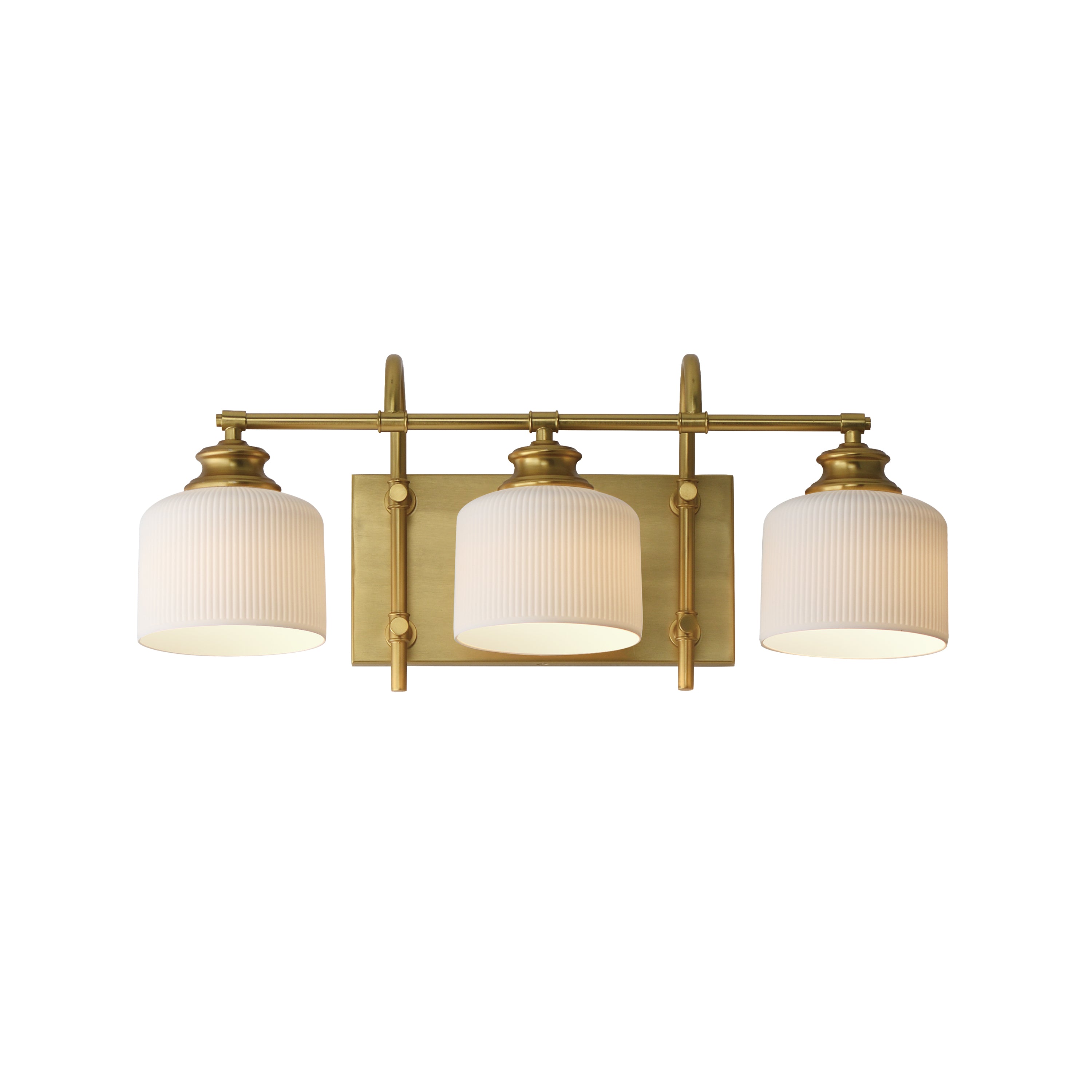 Meuble-lavabo Maxim Lighting 21493WTNAB Bisque, couleur naturelle Laiton vieilli
