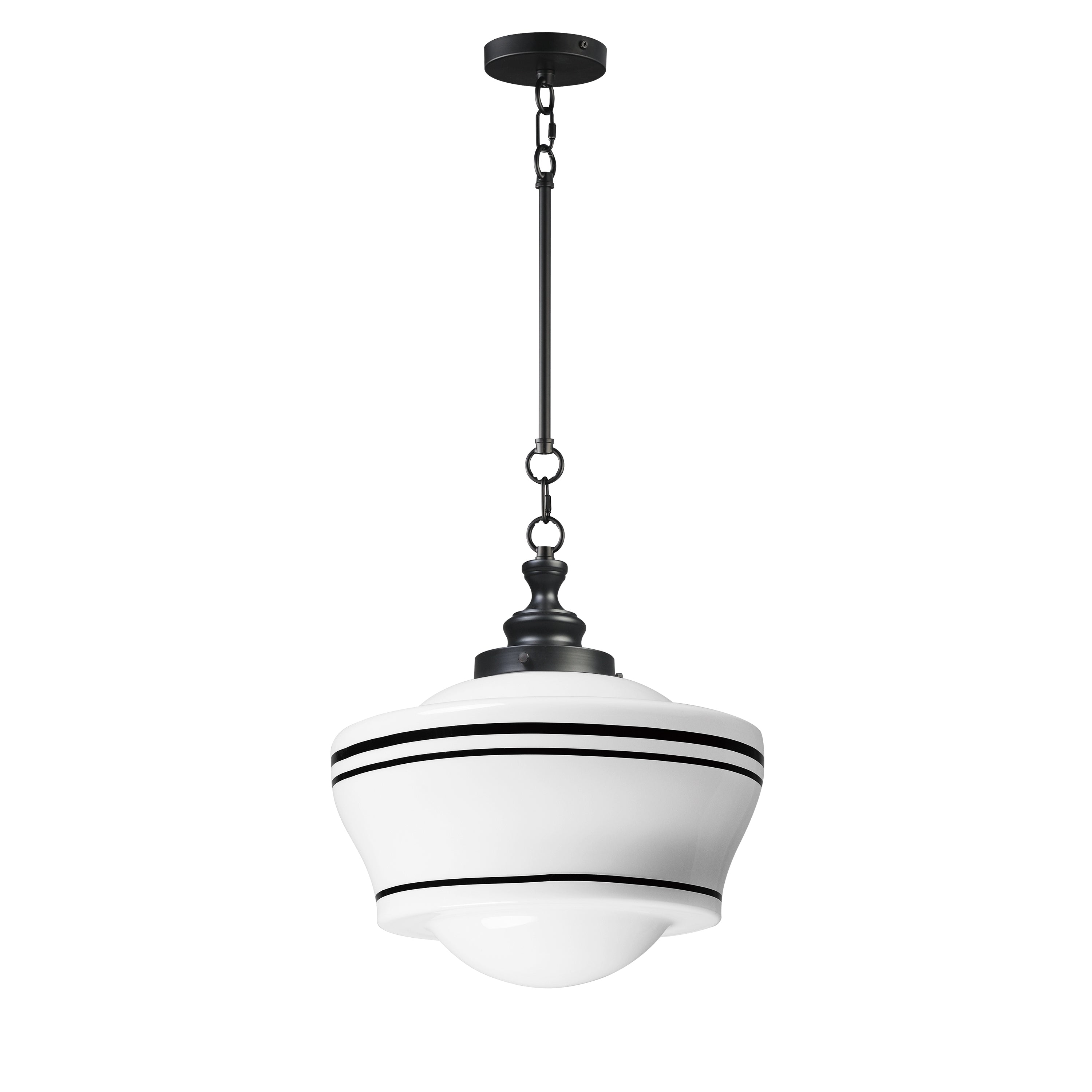Éclairage Maxim 21533WTBK Eureka Suspension en noir