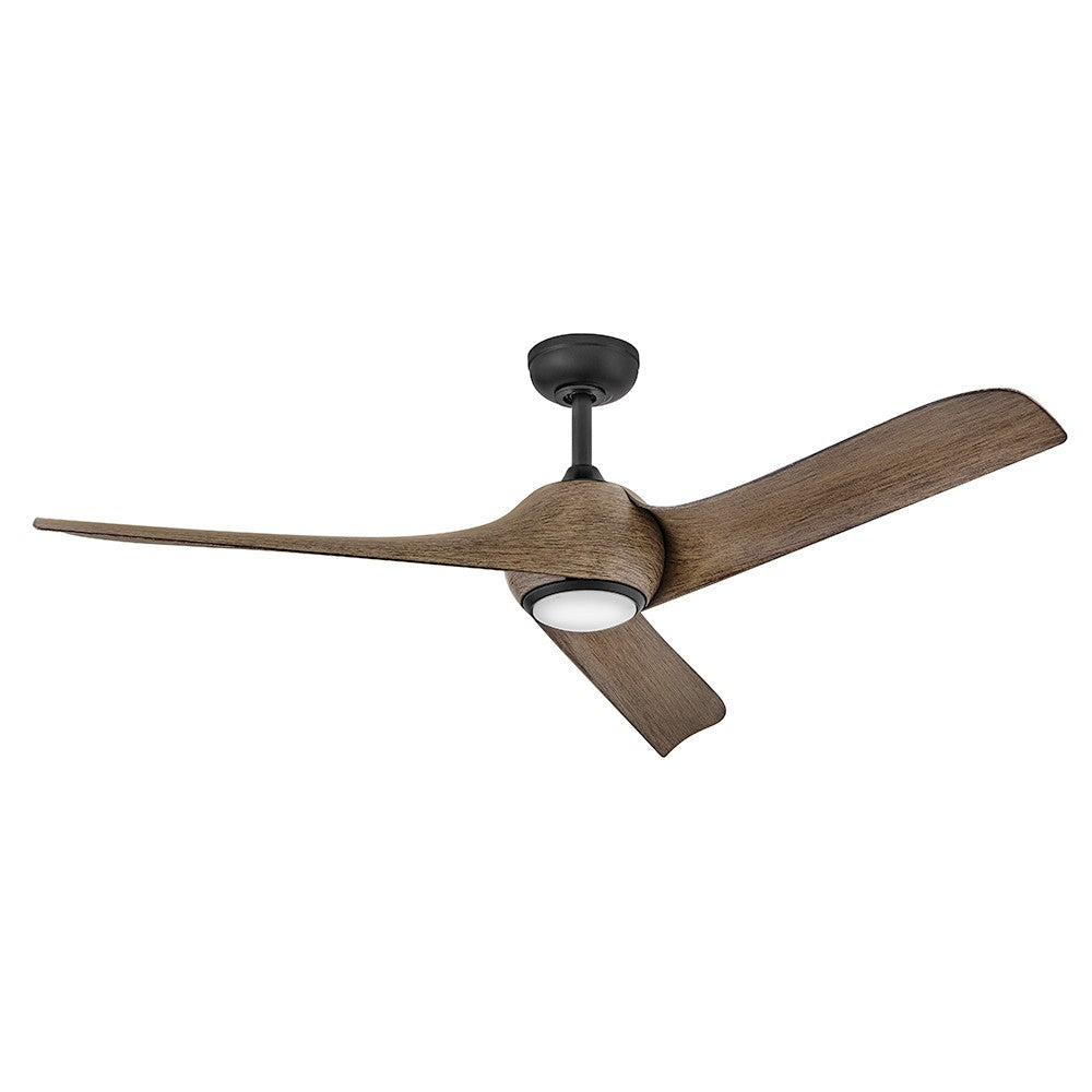 Hinkley Canada - 907256FBD-LDD - Plafond de 56 pouces Ventilateur  - Tiburon - Noir mat