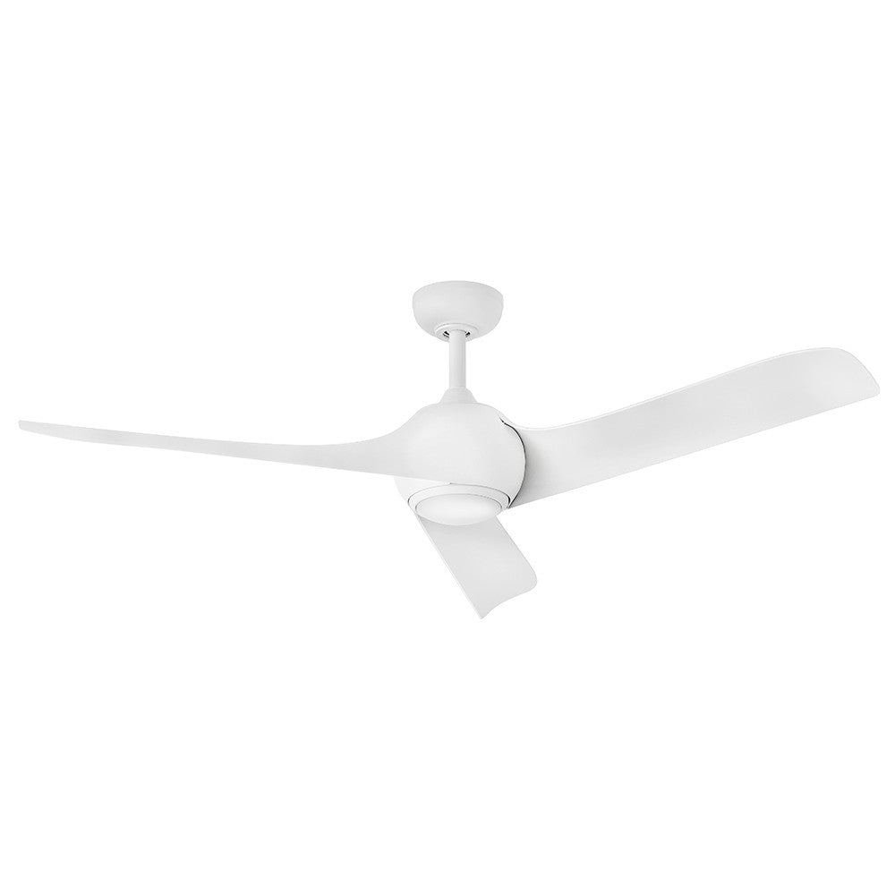 Hinkley Canada - 907256FMW-LDD - Plafond de 56 pouces Ventilateur  - Tiburon - Blanc mat