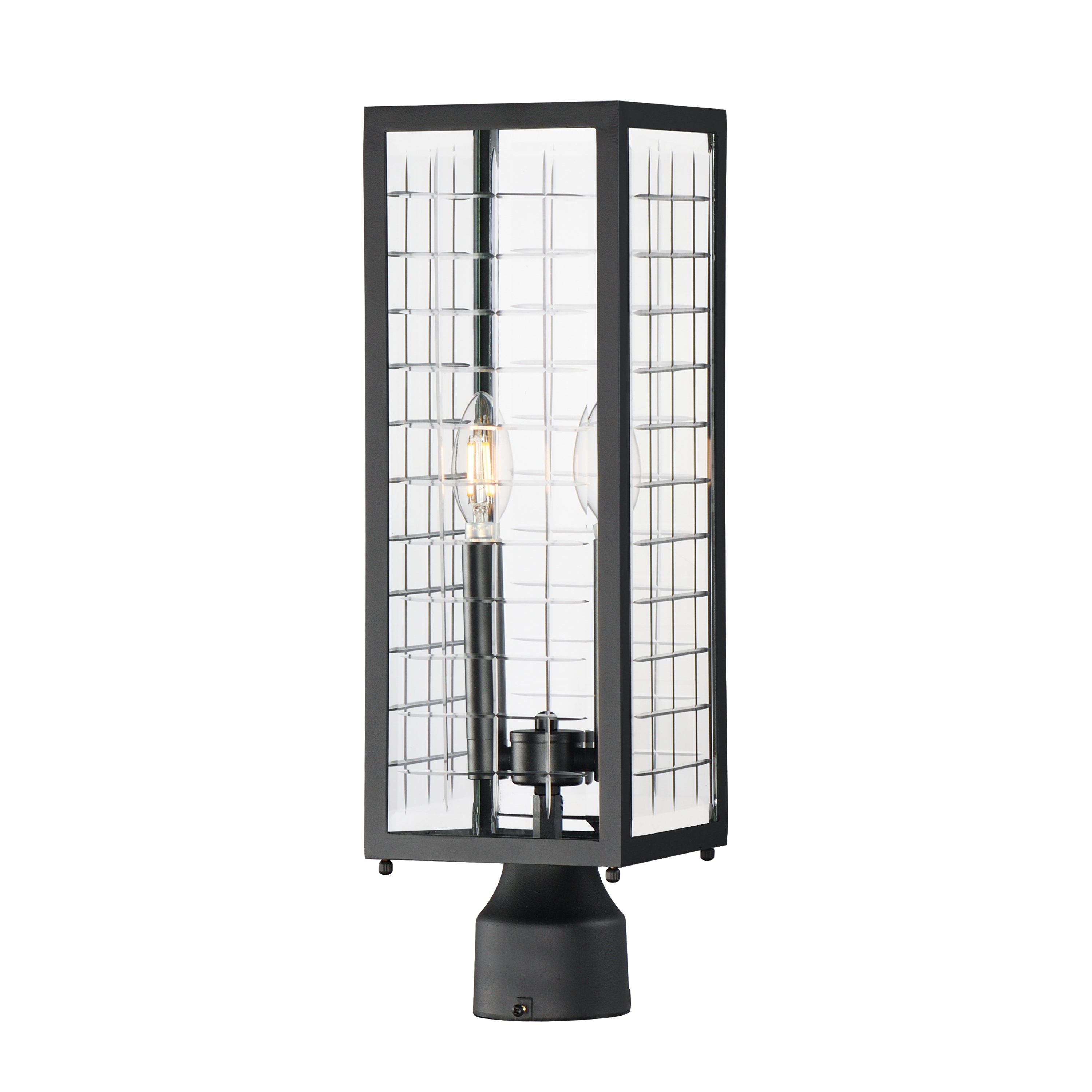Maxim Lighting 30699CLBK Magnus Outdoor Post Lantern in Black