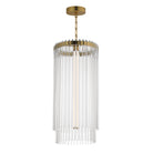 Éclairage Maxim 38426CLNAB Foyer Jolie Suspension en naturel Laiton vieilli
