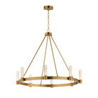 Maxim Lighting 38446IBNAB Duchess Chandelier in Natural Aged Brass
