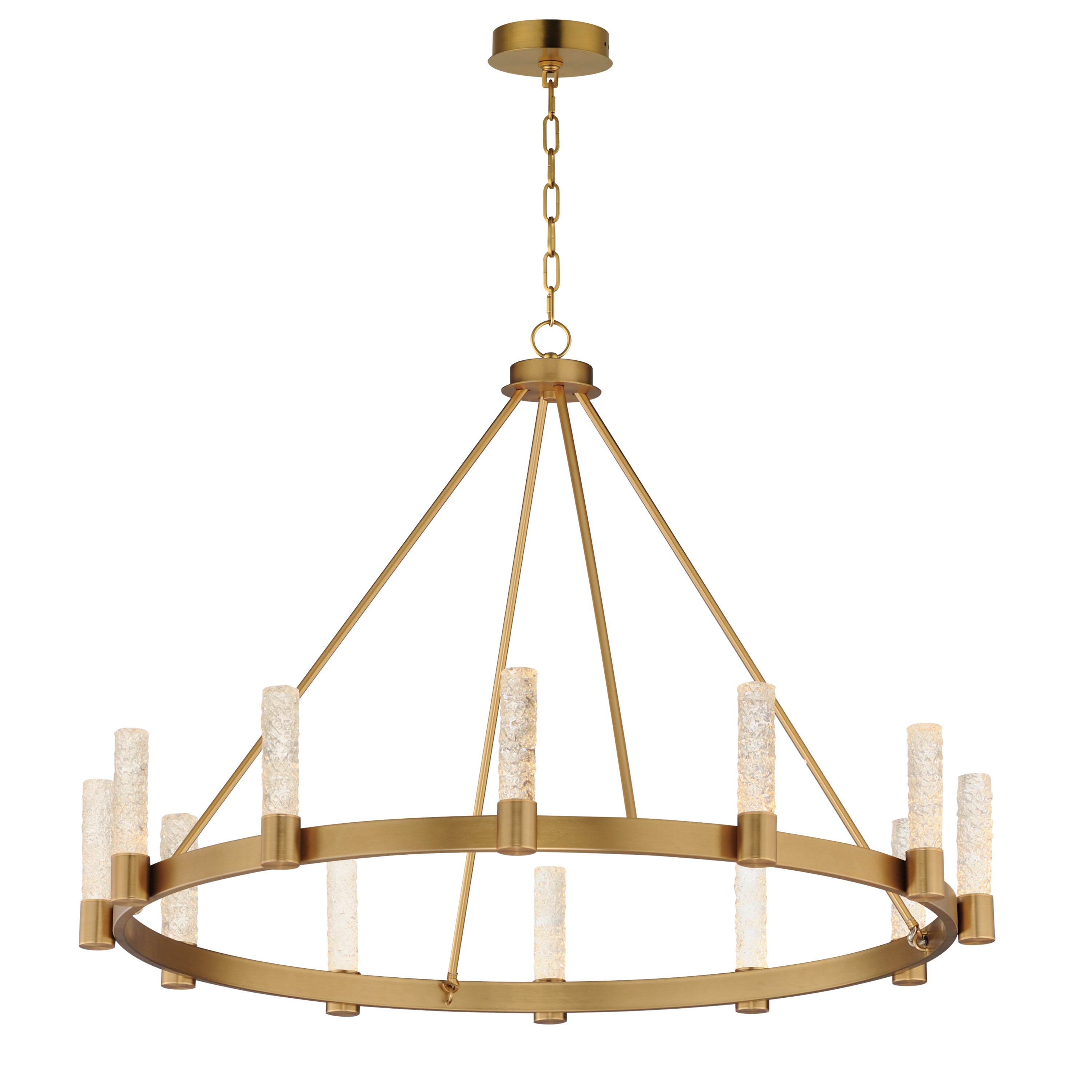 Maxim Lighting 38448IBNAB Duchess Chandelier in Natural Aged Brass