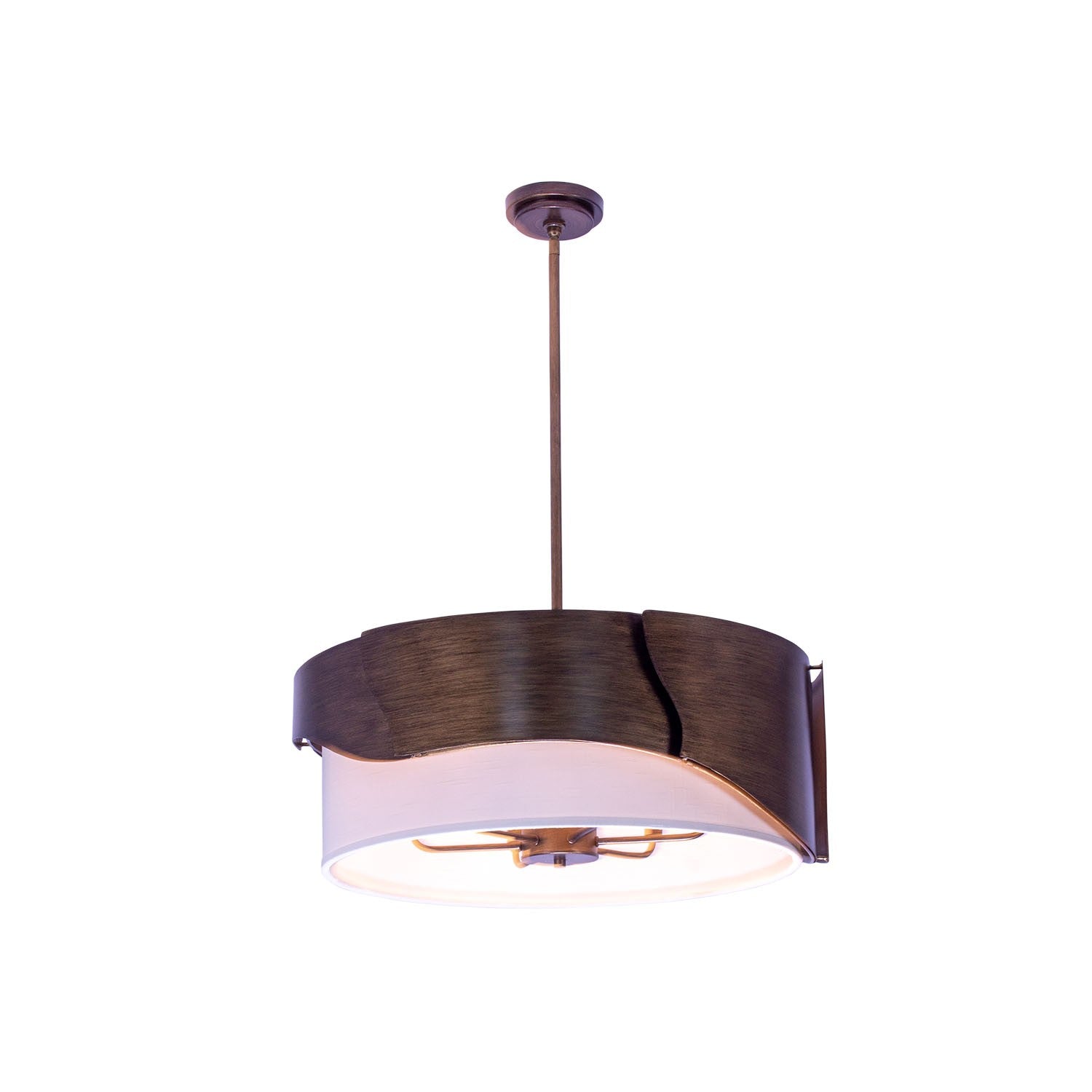 Kalco - 523056BGD - Huit Lumières Suspension - MIDWAY - OR BRILLANT