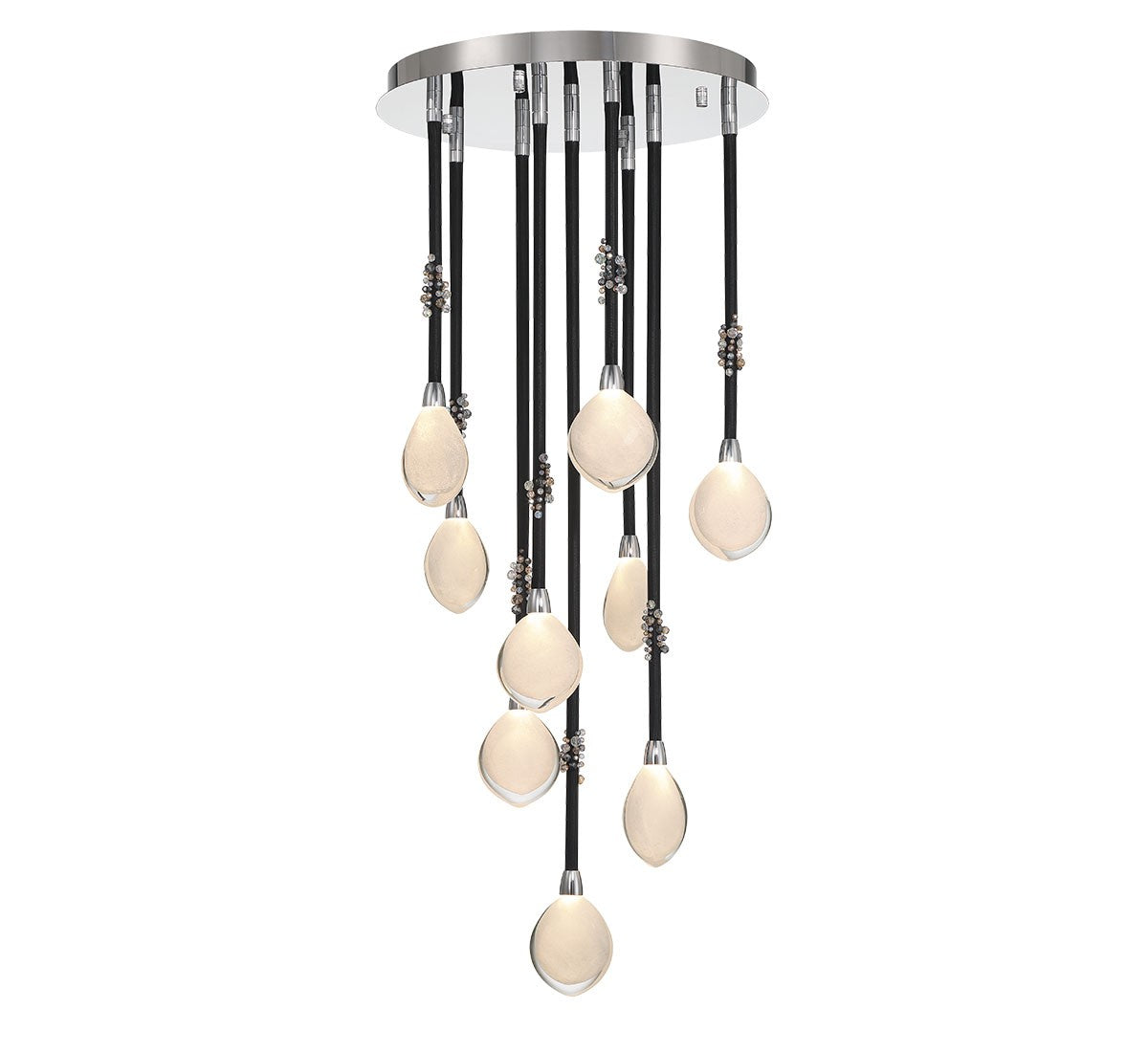 Lib & Co. Canada - 12065-02 - LED Chandelier - Bellissima - Black Sleeves