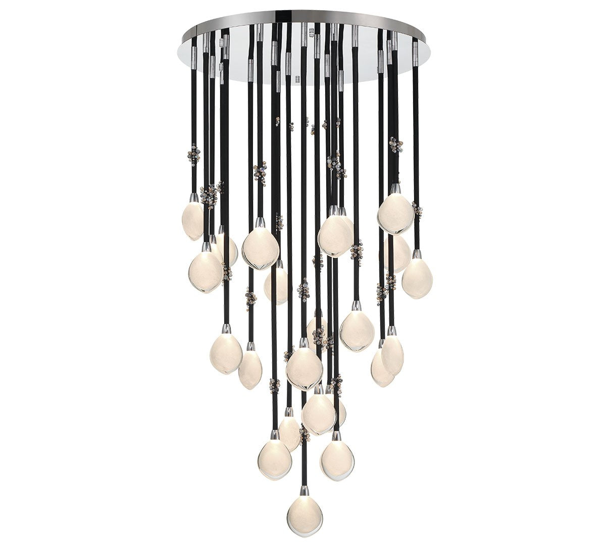 Lib & Co. Canada - 12066-02 - LED Chandelier - Bellissima - Black Sleeves