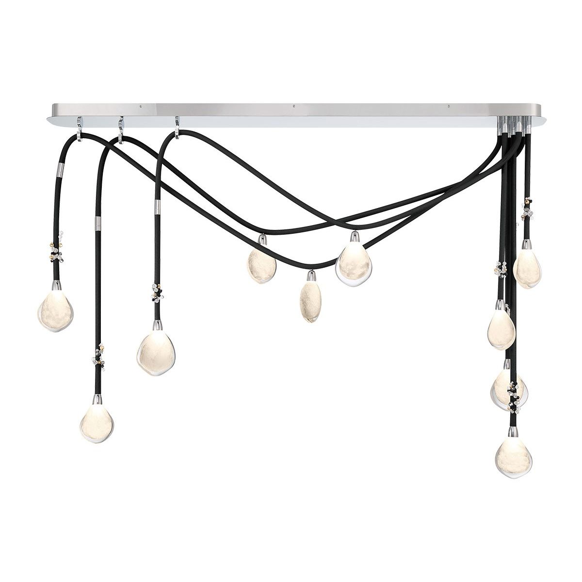 Lib & Co. Canada - 12068-02 - LED Chandelier - Bellissima - Black Sleeves