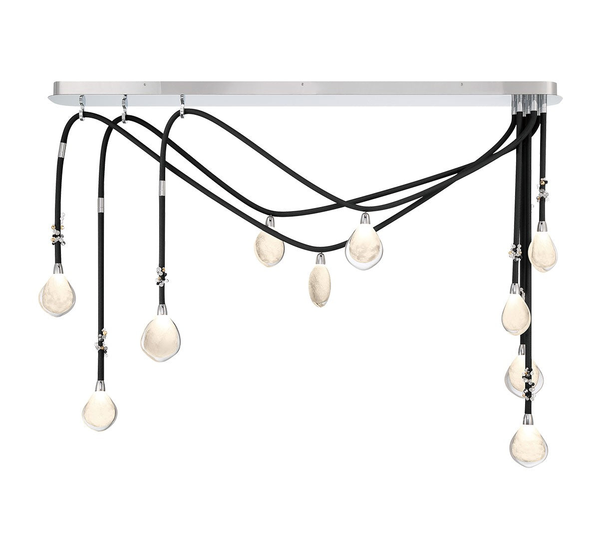 Lib & Co. Canada - 12068-02 - LED Chandelier - Bellissima - Black Sleeves