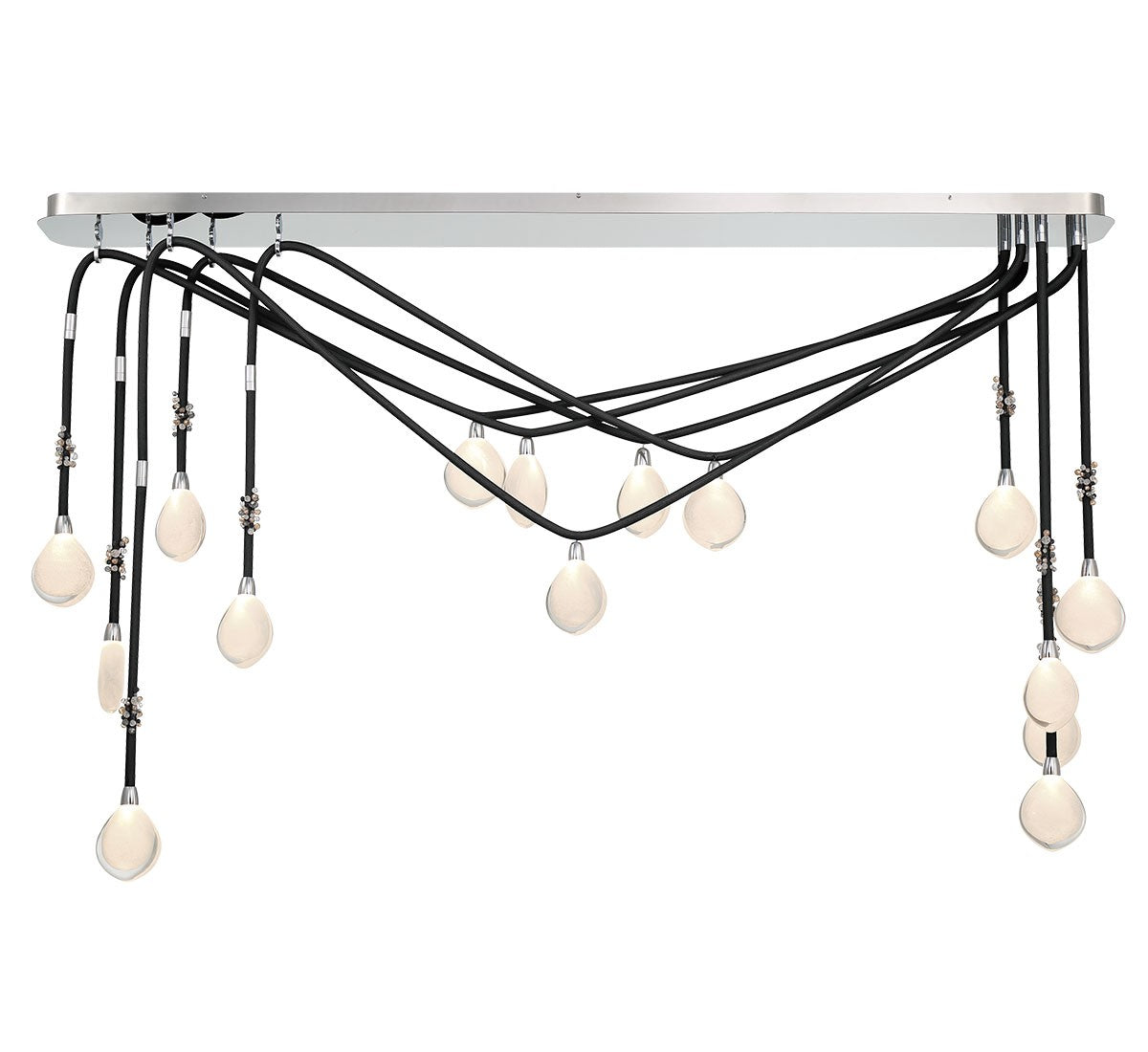 Lib & Co. Canada - 12177-02 - LED Chandelier - Bellissima - Black Sleeves