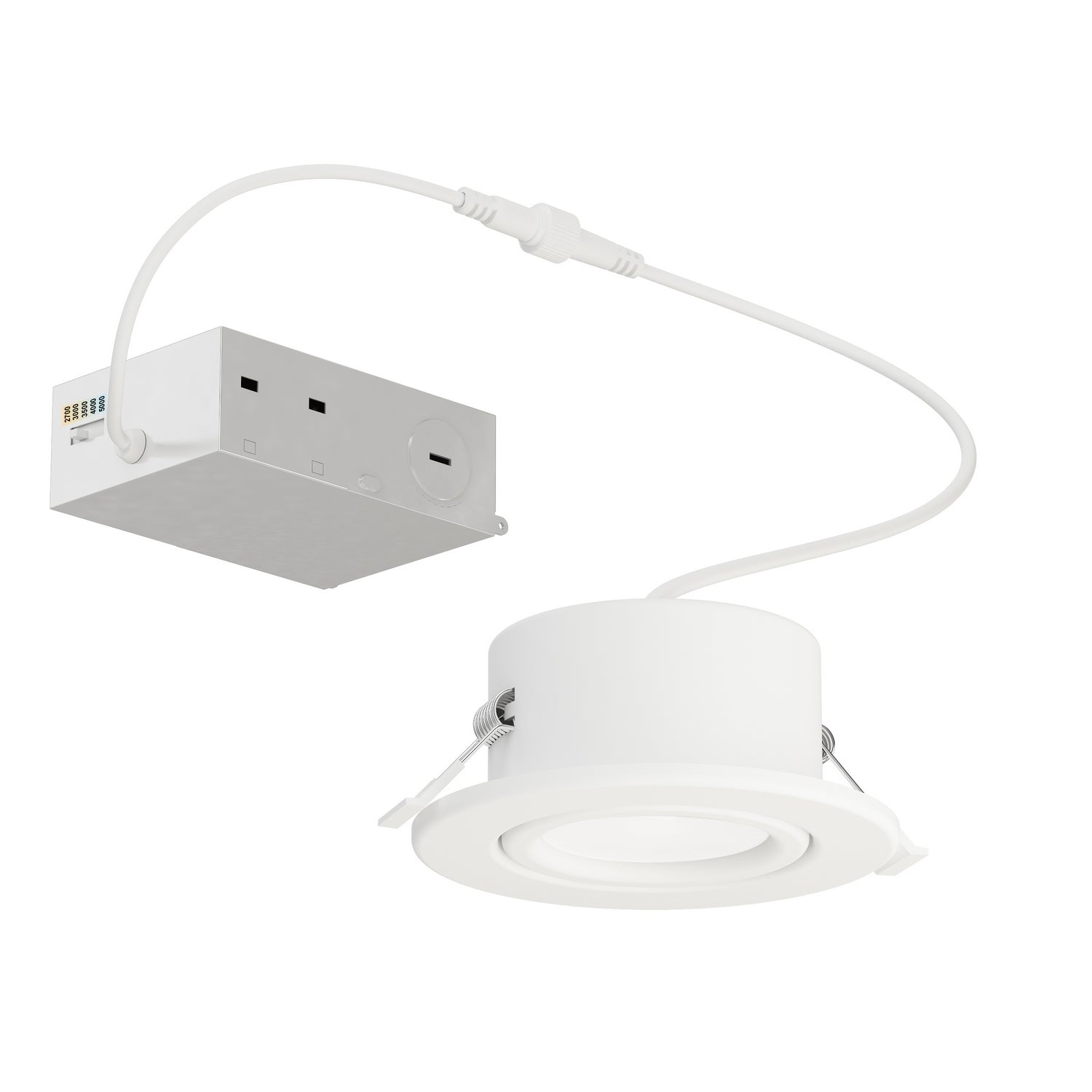 Spot encastré à cardan mince Maxim Lighting 67755WTWT blanc