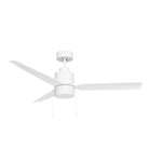 Maxim Lighting 88707MW Falcon - Plafonnier à tirer Ventilateur  en blanc mat