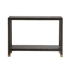 Arteriors - 4663 - Console - Oswald - Cuir graphite