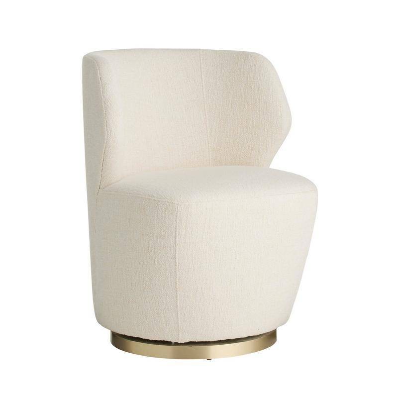 Arteriors - 8171 - Chaise - Poppy - Cloud Boucle/Champagne Pivotante