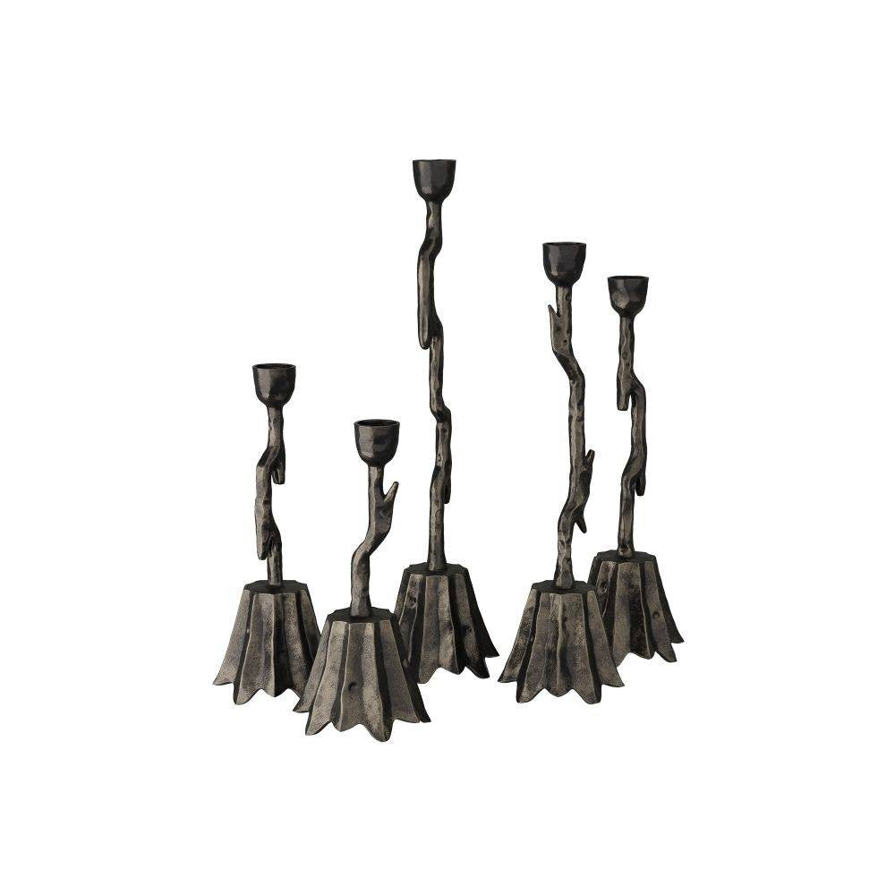 Arteriors - ACI02 - Bougeoirs, lot de 5 - Brandt - Bronze