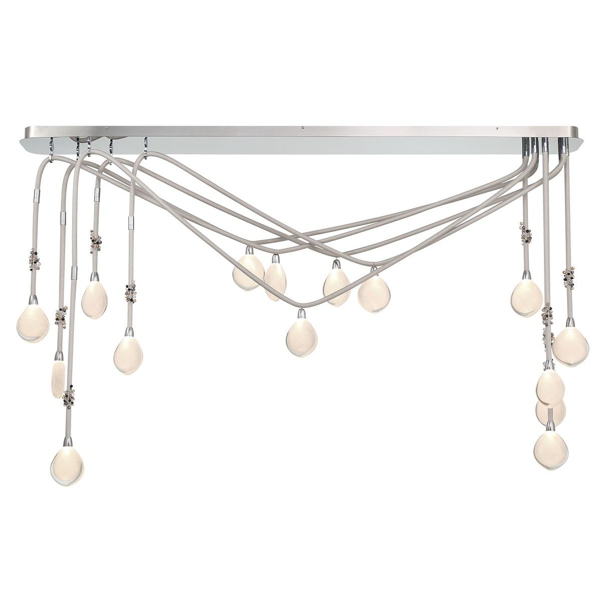 Lib & Co. Canada - 12177-01 - LED Chandelier - Bellissima - Silver Sleeves