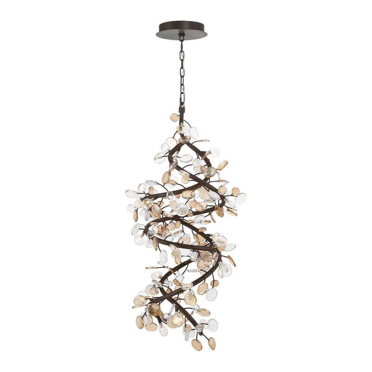Lib & Co. Canada - 12196-043 - LED Chandelier - Pisa - Black with Gold Accent