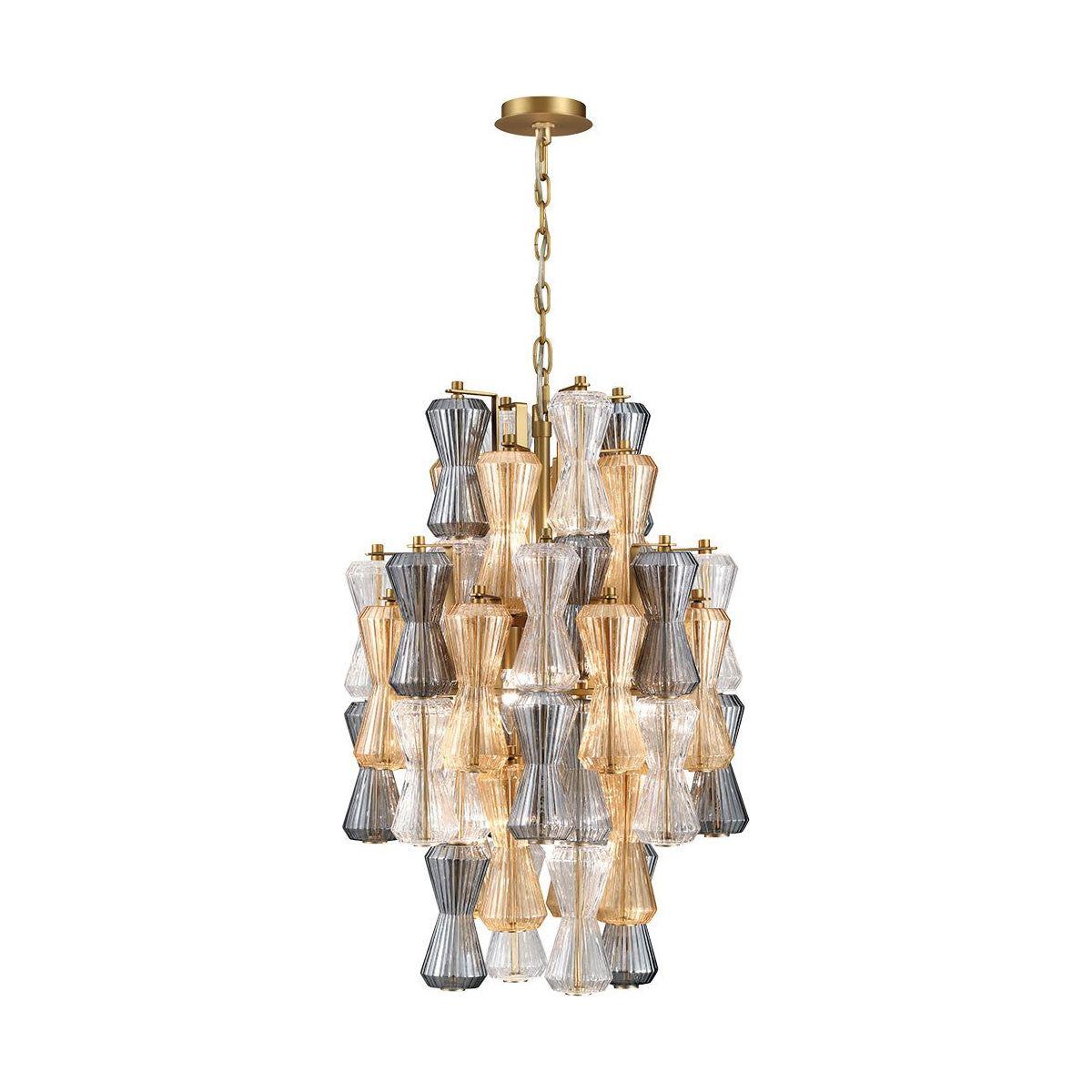 Lib & Co. Canada - 12200-022 - Eight Light Chandelier - Veneto - Aged Brass