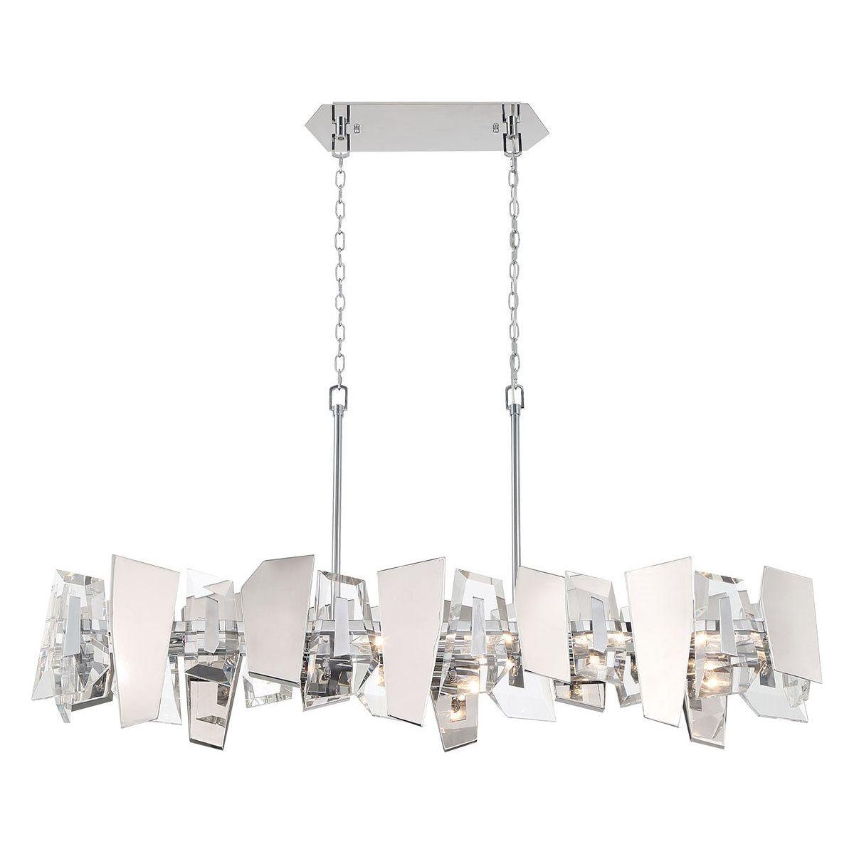Lib & Co. Canada - 12214-01 - Six Light Linear Chandelier - Castellana - Chrome
