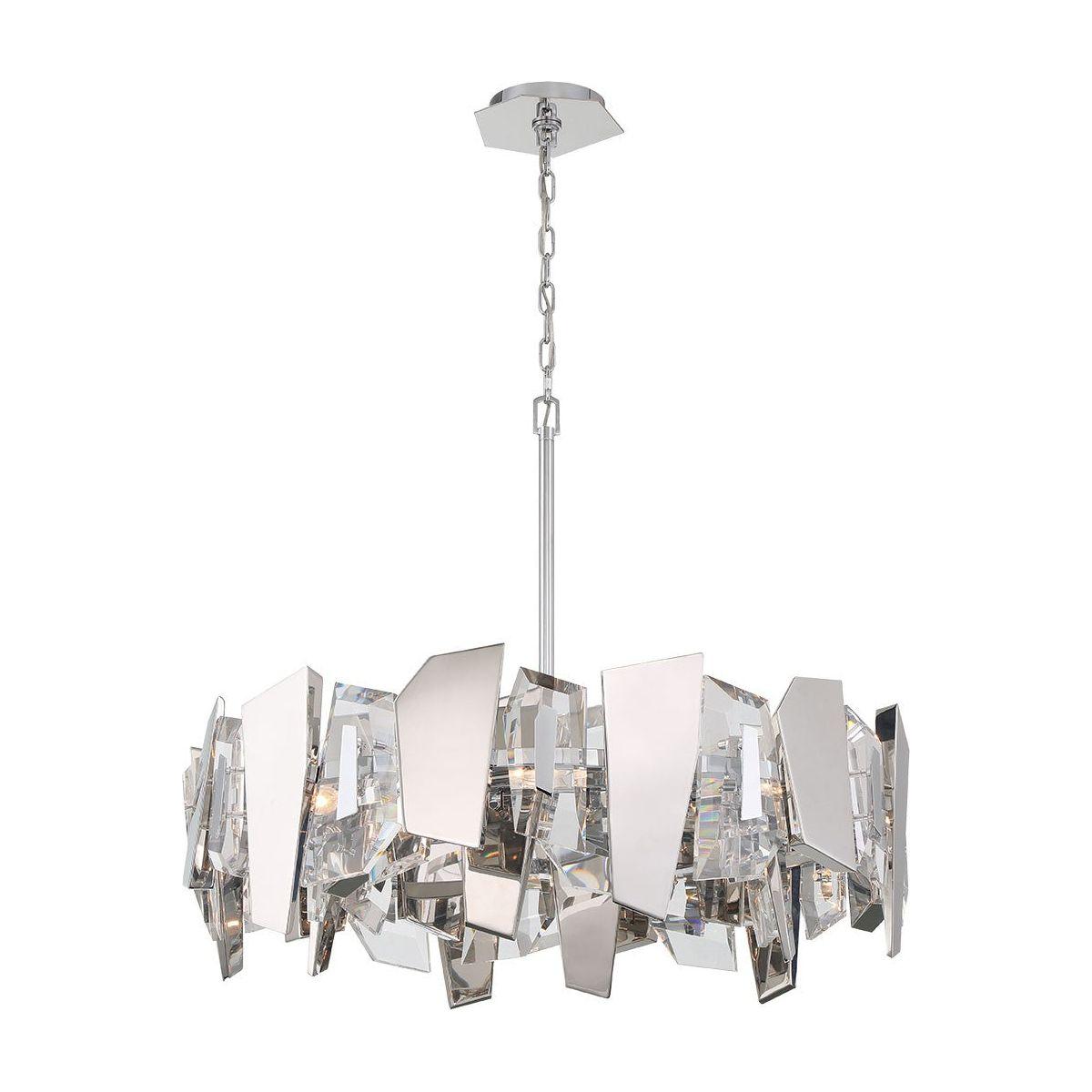 Lib & Co. Canada - 12215-01 - Eight Light Chandelier - Castellana - Chrome