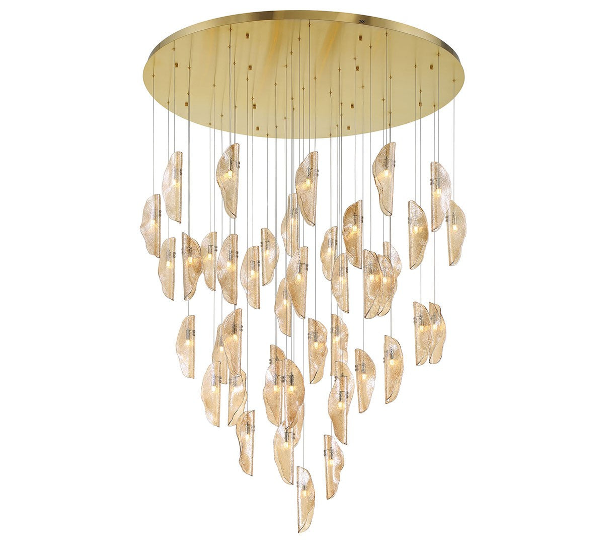 Lib & Co. Canada - 12219-018-07 - LED Chandelier - SORRENTO - Plated Brushed Gold
