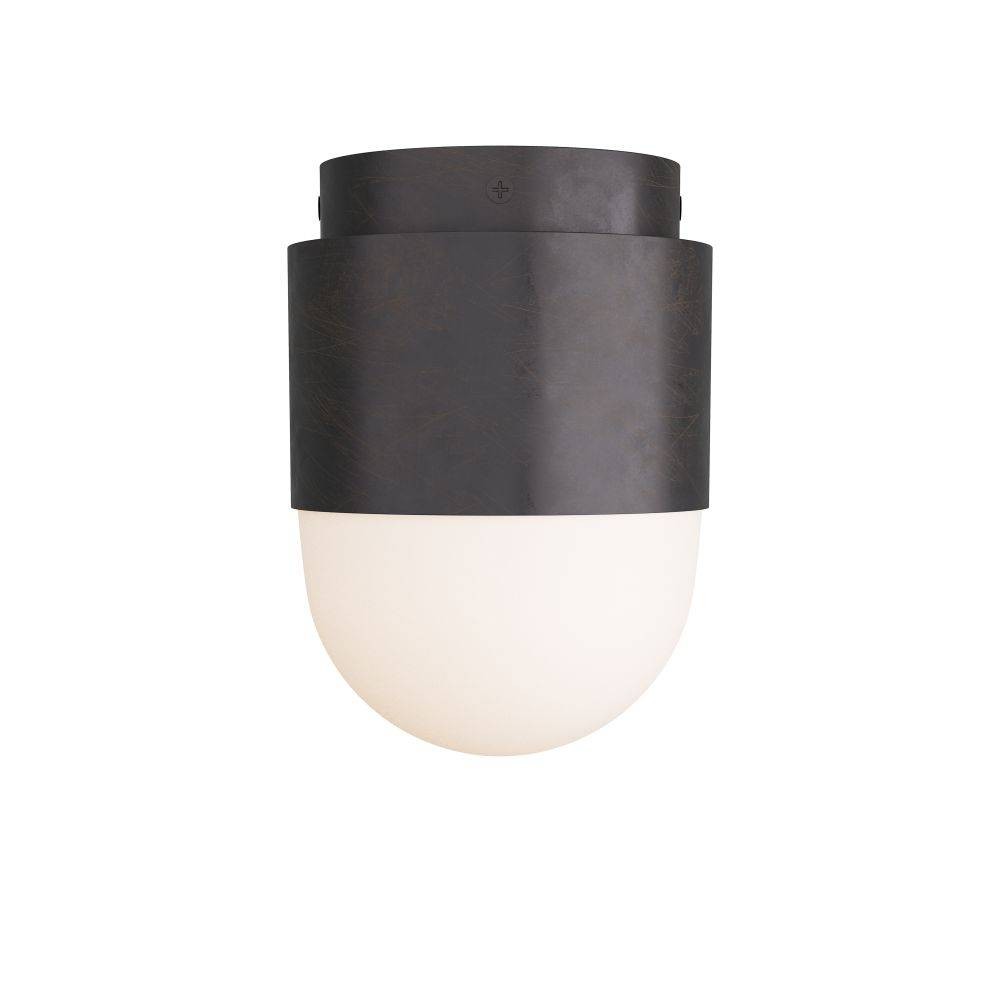 Arteriors - DFC06 - Flush Mount - Allentown - English Bronze, Opal Glass