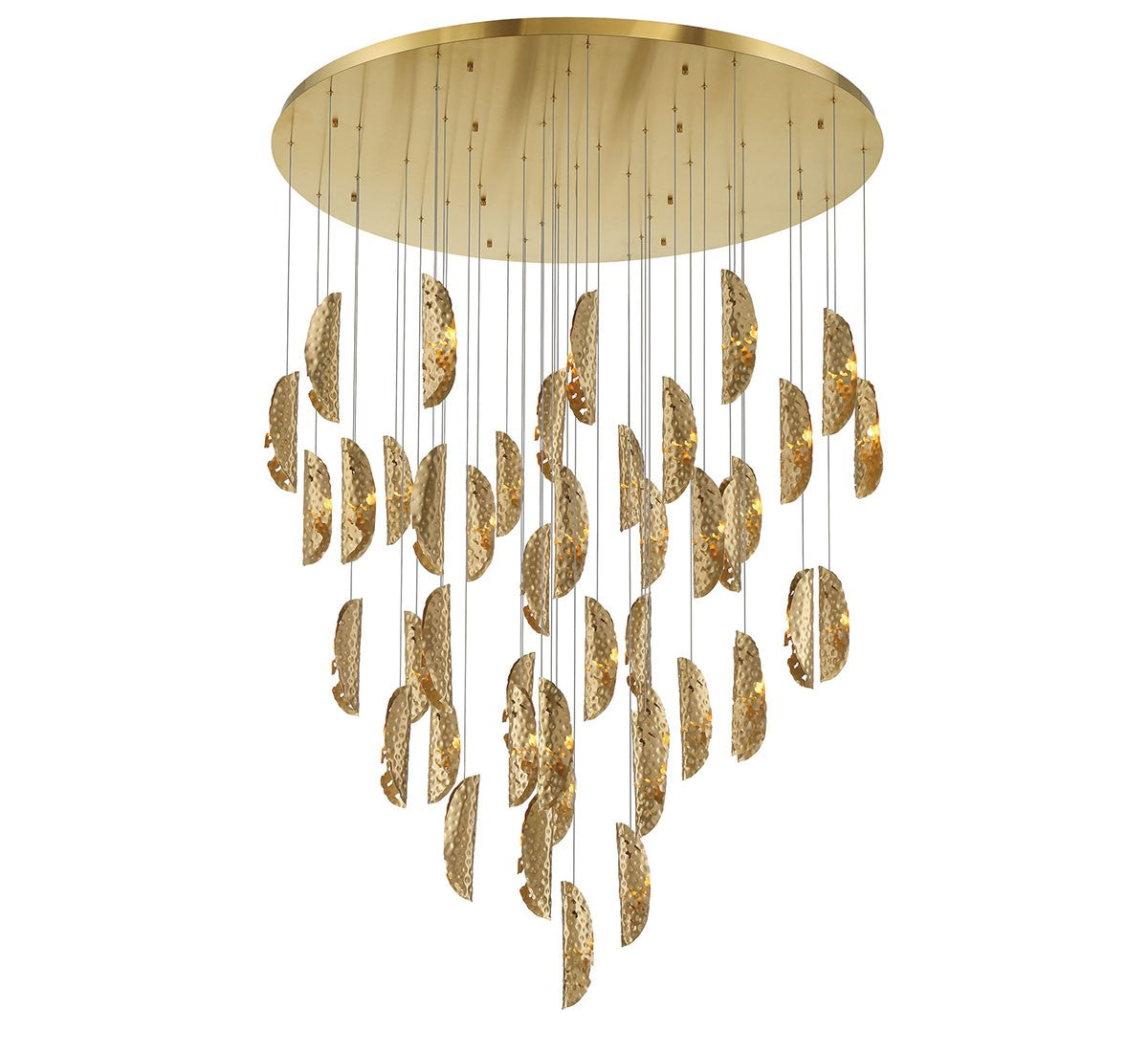 Lib & Co. Canada - 12219-020-07 - LED Chandelier - SORRENTO - Plated Brushed Gold