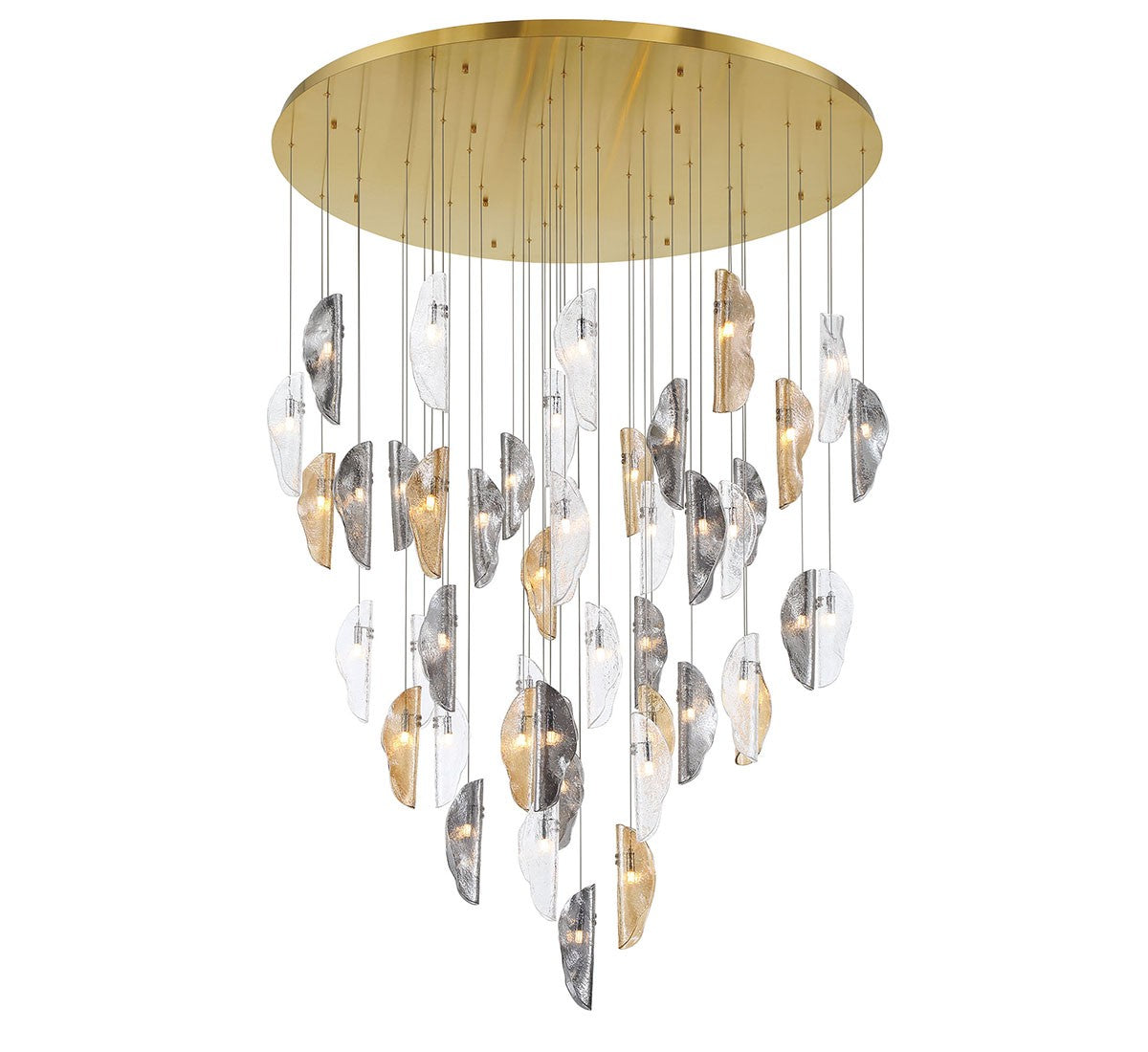 Lib & Co. Canada - 12219-023-07 - LED Chandelier - SORRENTO - Plated Brushed Gold