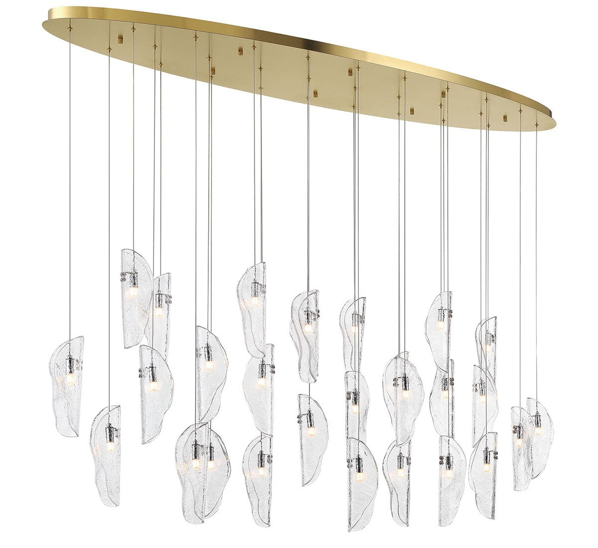 Lib & Co. Canada - 12221-017-07 - LED Chandelier - SORRENTO - Plated Brushed Gold