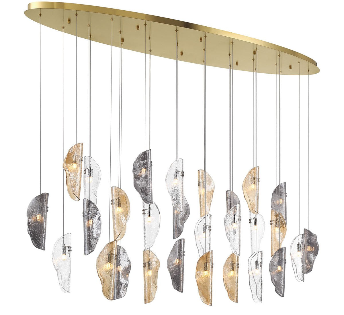 Lib & Co. Canada - 12221-023-07 - LED Chandelier - SORRENTO - Plated Brushed Gold