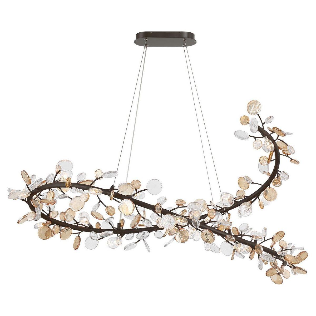 Lib & Co. Canada - 12222-043 - LED Chandelier - Pisa - Black with Gold Accent