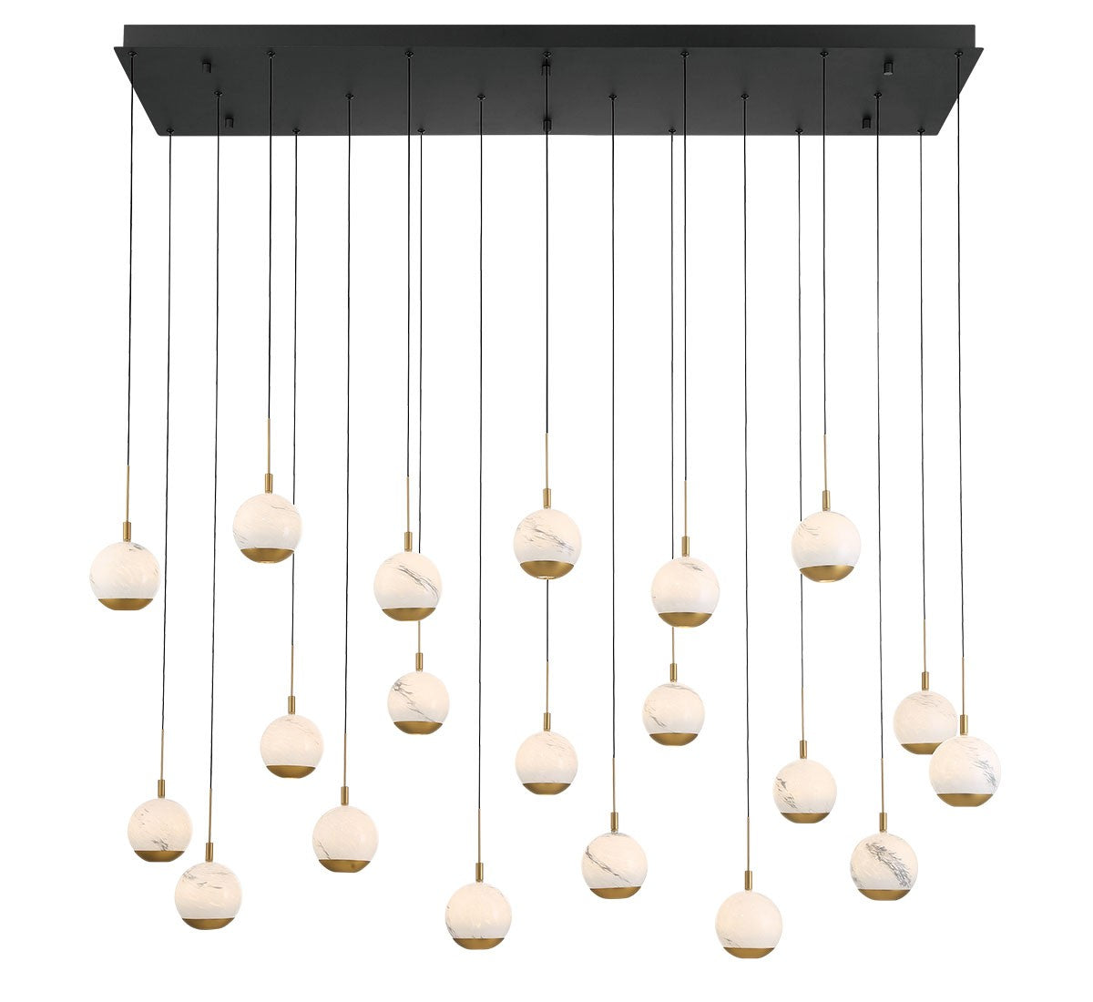 Lib & Co. Canada - 12240-02 - LED Chandelier - Baveno - Matte Black