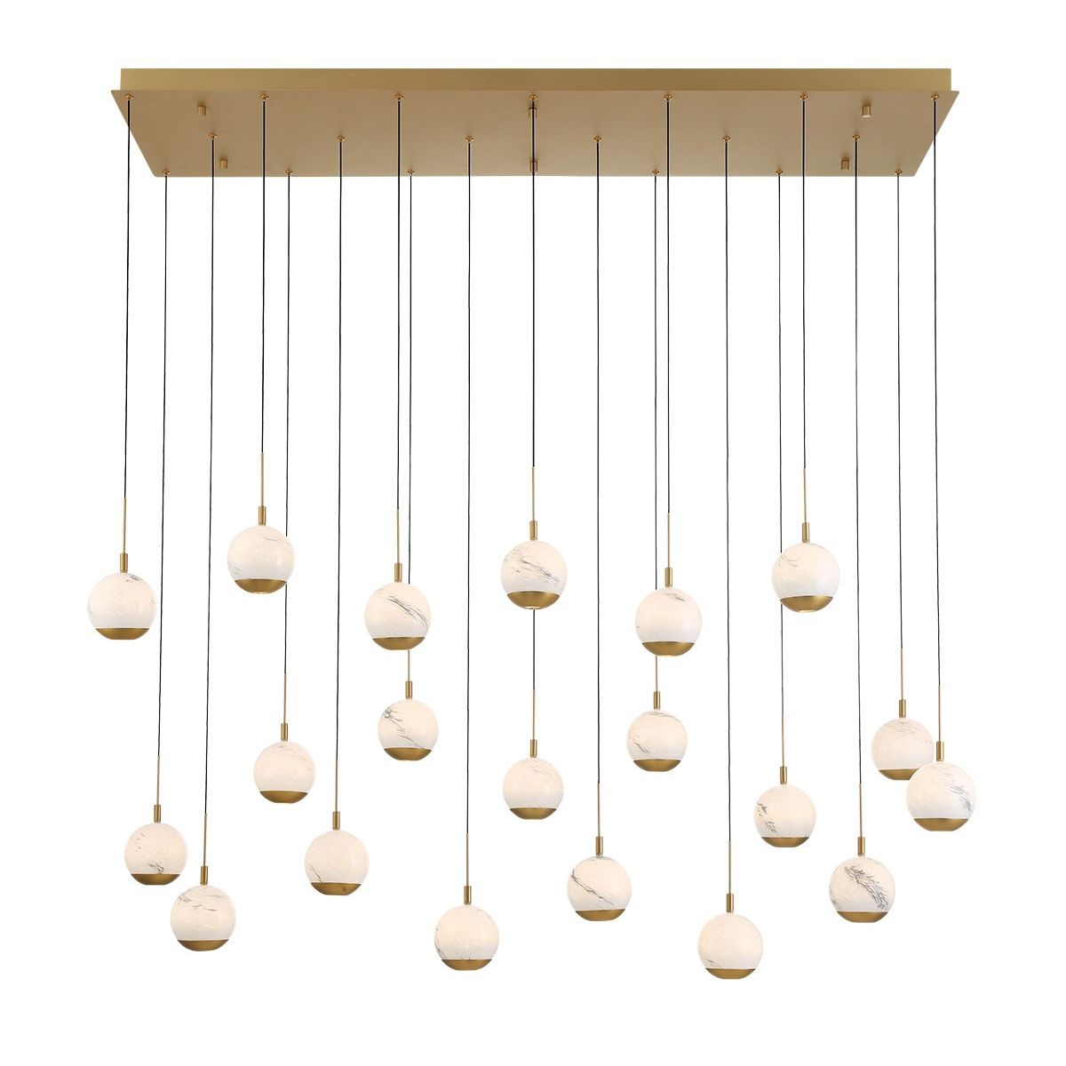 Lib & Co. Canada - 12240-030 - LED Chandelier - Baveno - Painted Antique Brass
