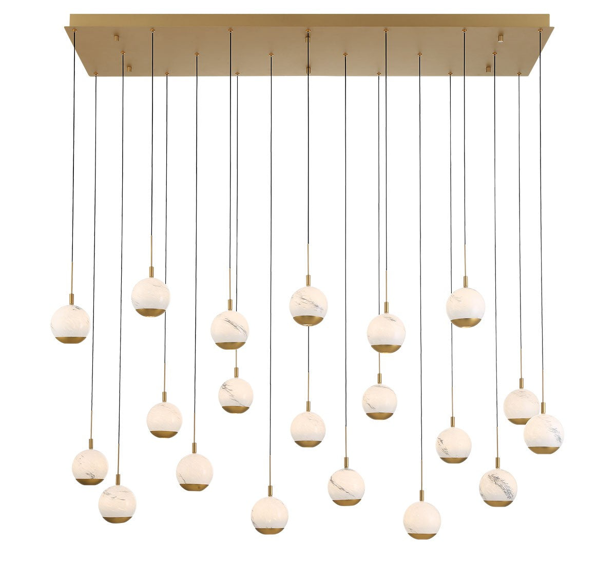 Lib & Co. Canada - 12240-030 - LED Chandelier - Baveno - Painted Antique Brass