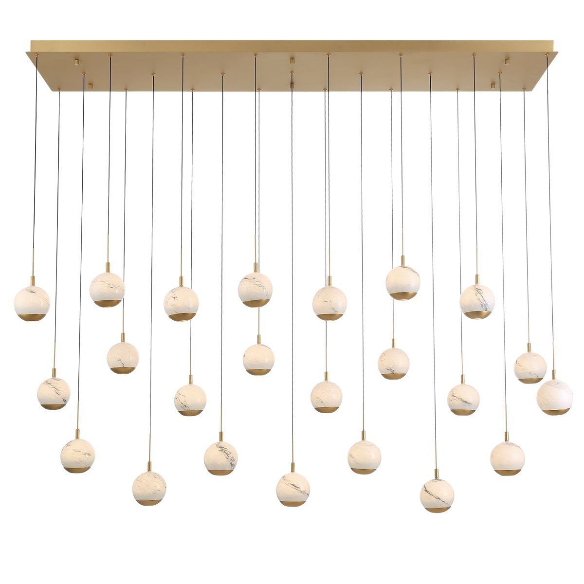 Lib & Co. Canada - 12241-030 - LED Chandelier - Baveno - Painted Antique Brass