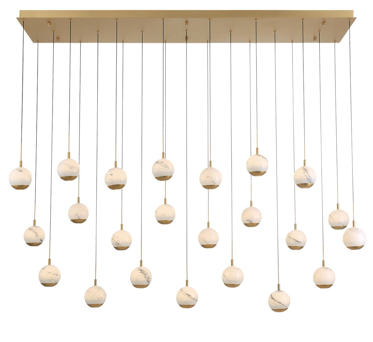 Lib & Co. Canada - 12241-030 - LED Chandelier - Baveno - Painted Antique Brass