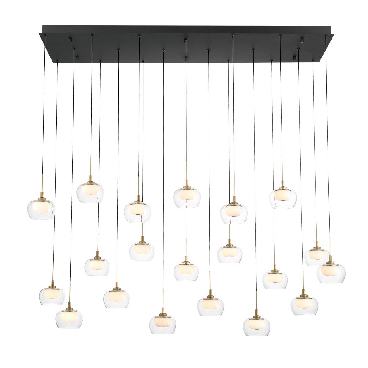 Lib & Co. Canada - 12244-02 - LED Chandelier - Manarola - Matte Black