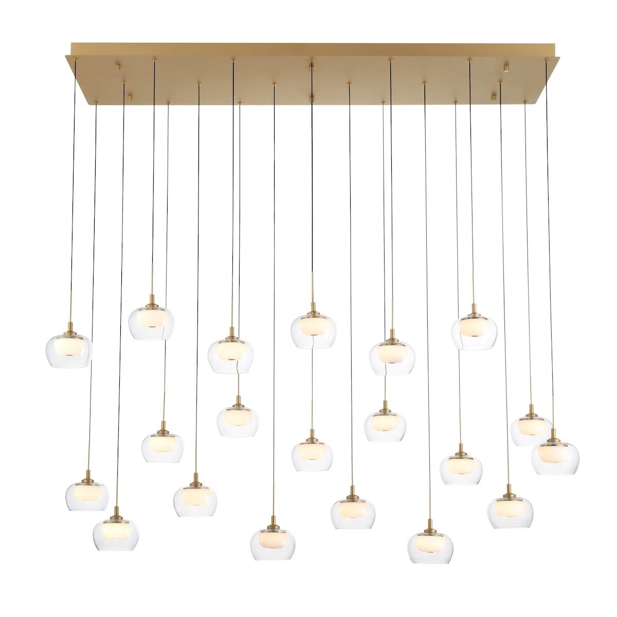 Lib & Co. Canada - 12244-030 - LED Chandelier - Manarola - Painted Antique Brass
