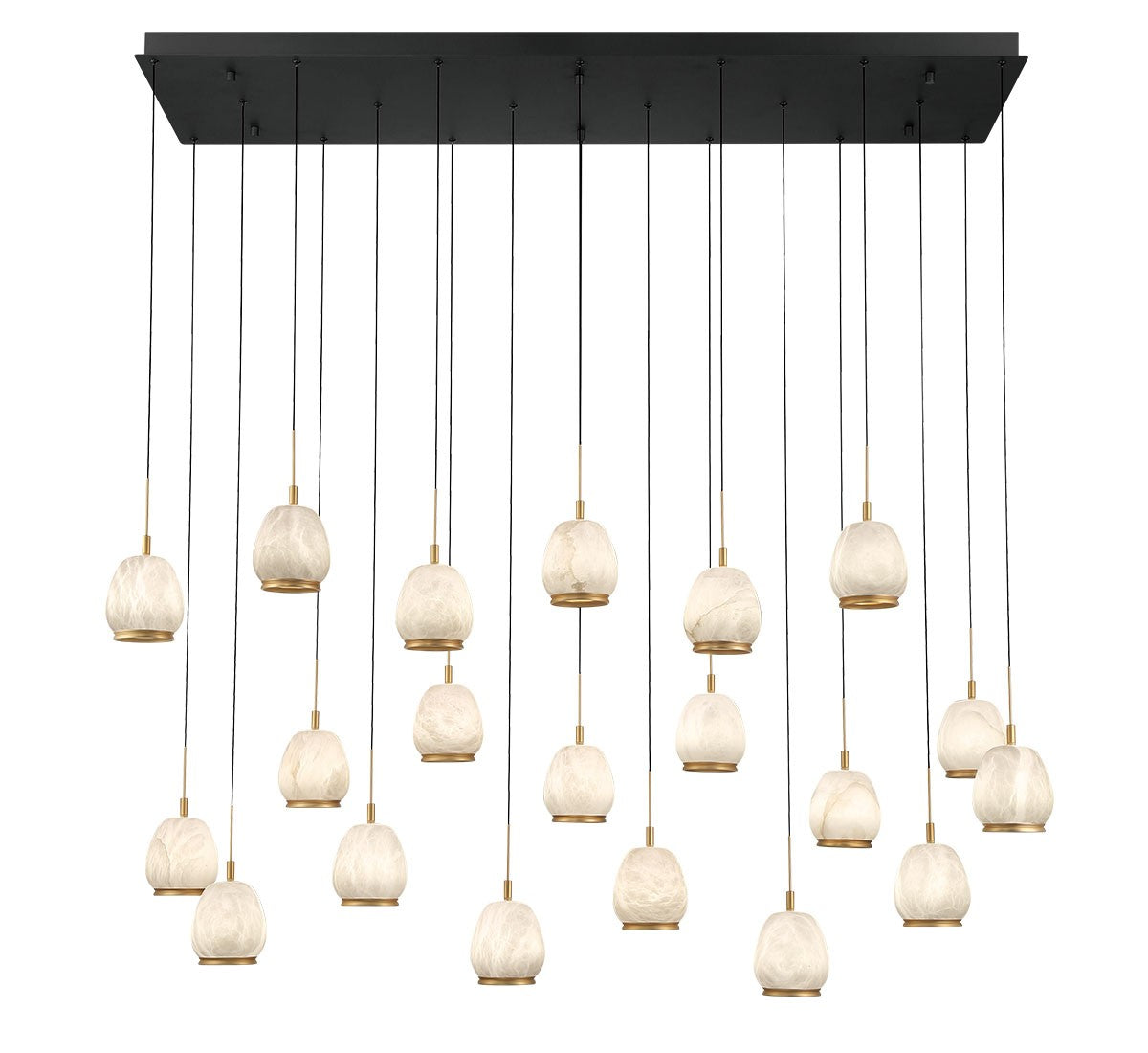 Lib & Co. Canada - 12250-02 - LED Chandelier - Lucidata - Matte Black