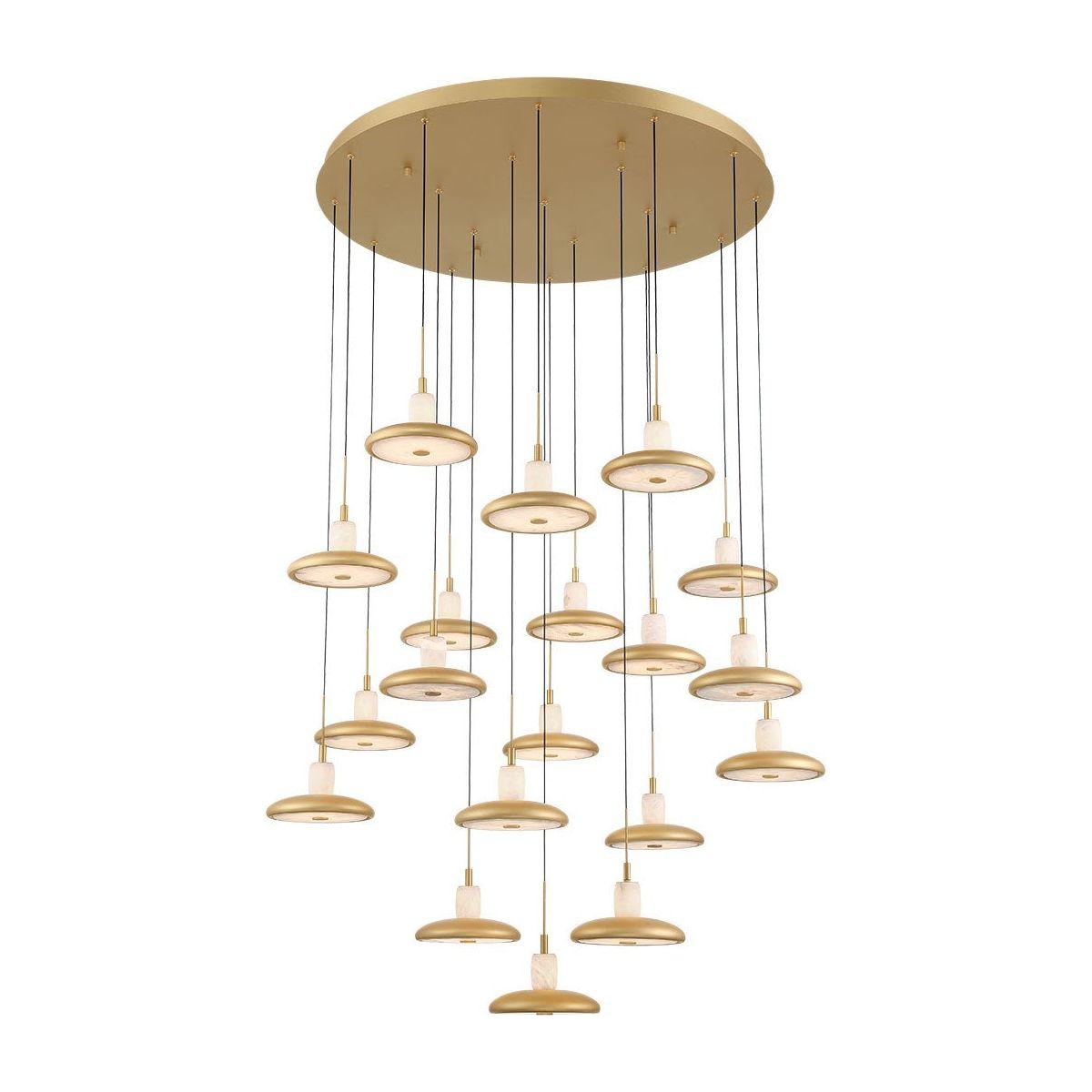 Lib & Co. Canada - 12255-030 - LED Chandelier - Mantova - Painted Antique Brass