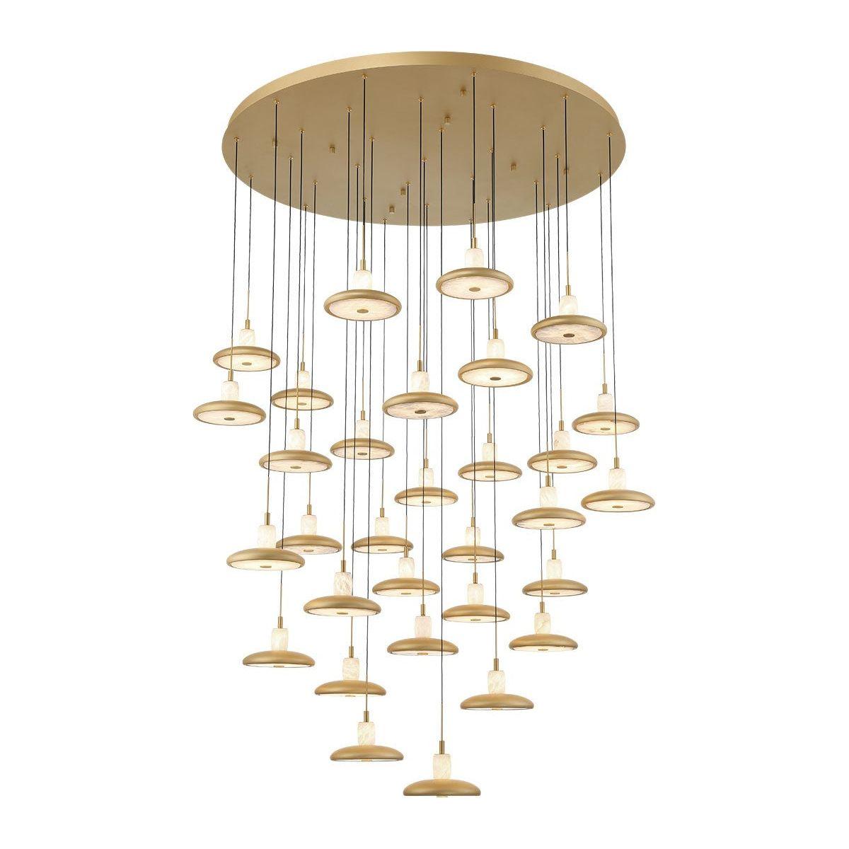 Lib & Co. Canada - 12256-030 - LED Chandelier - Mantova - Painted Antique Brass